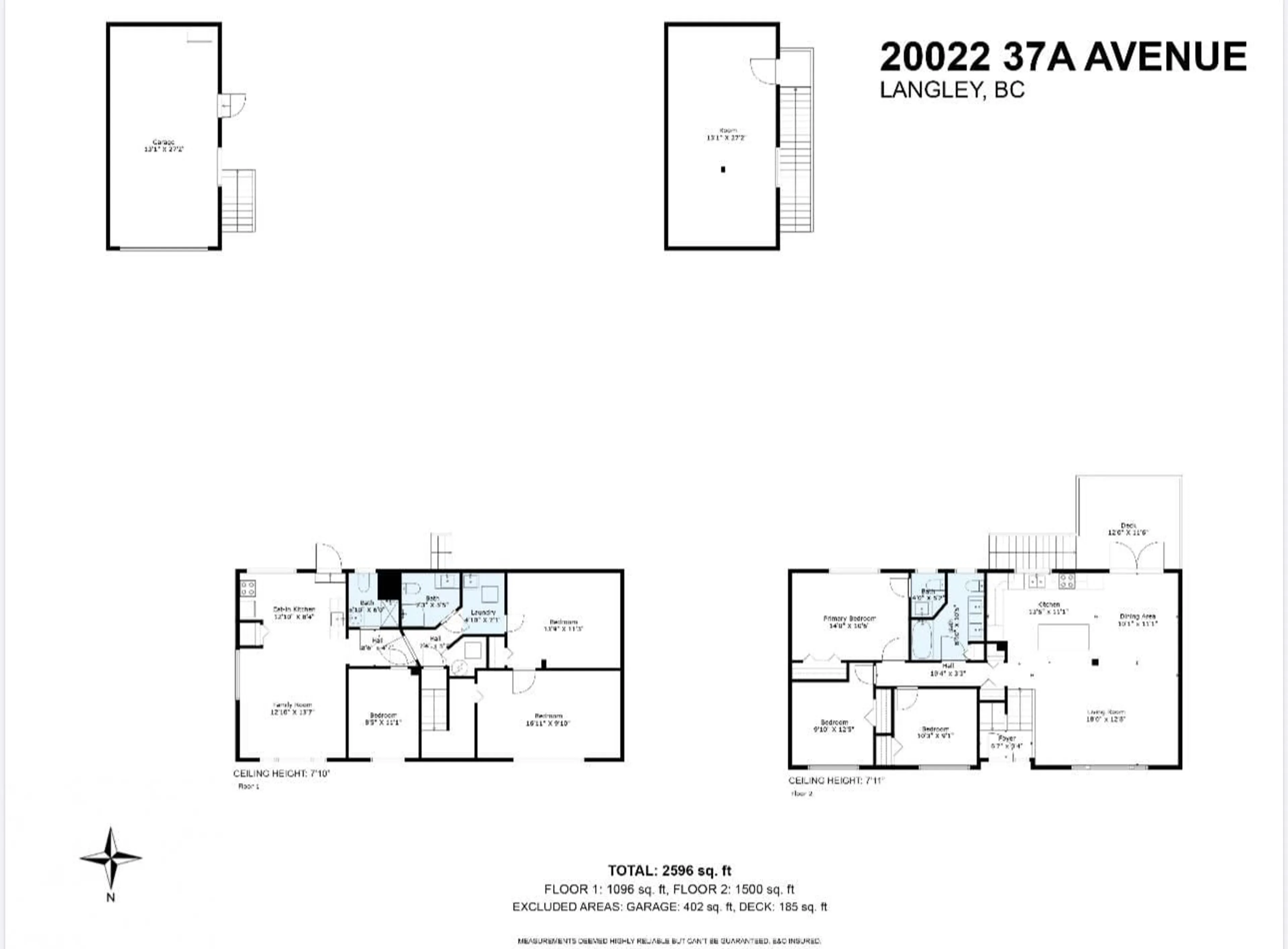 Floor plan for 20022 37A, Langley British Columbia V3A6K4