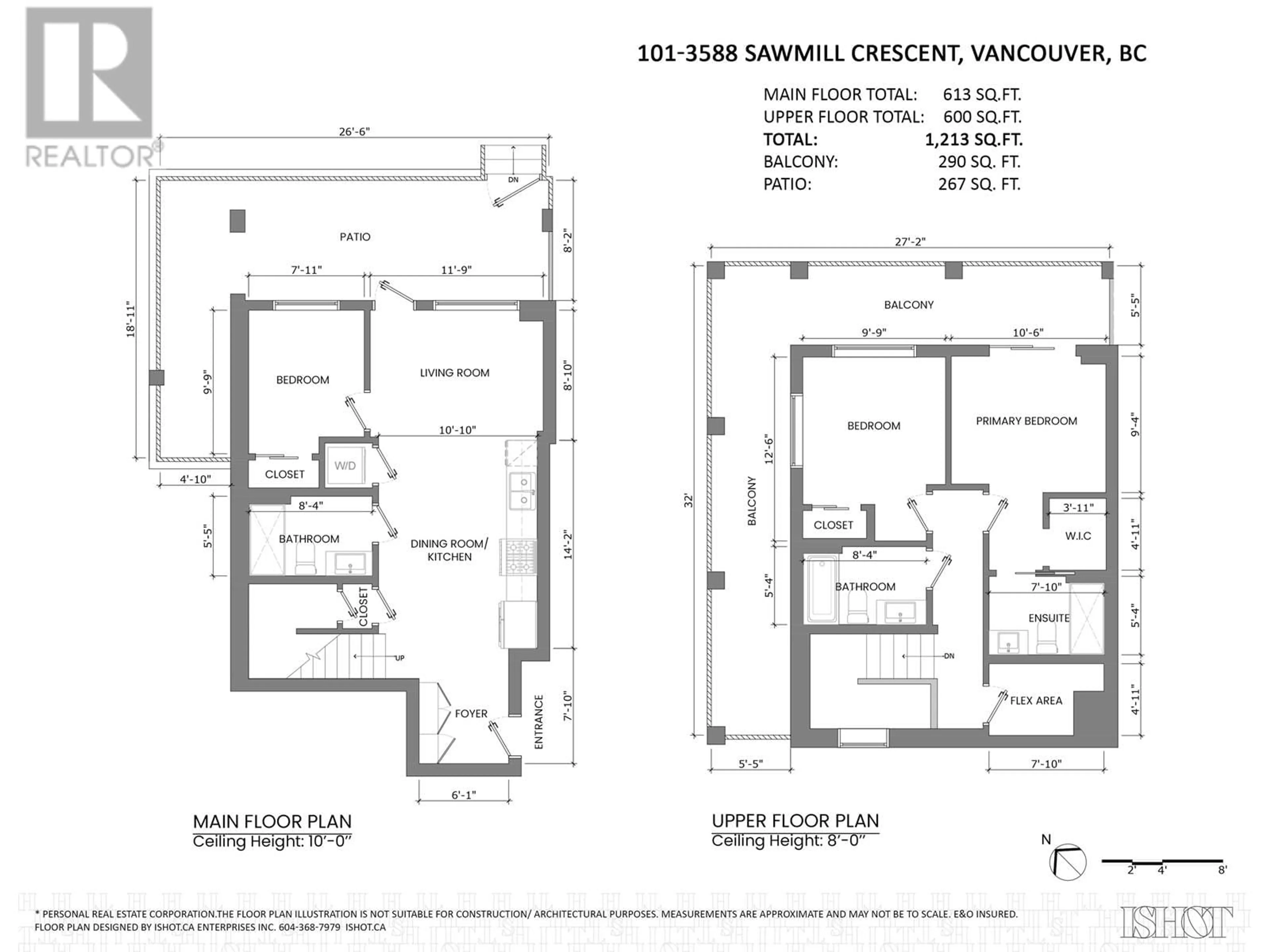 Floor plan for 101 3588 SAWMILL CRESCENT, Vancouver British Columbia V5S0H5