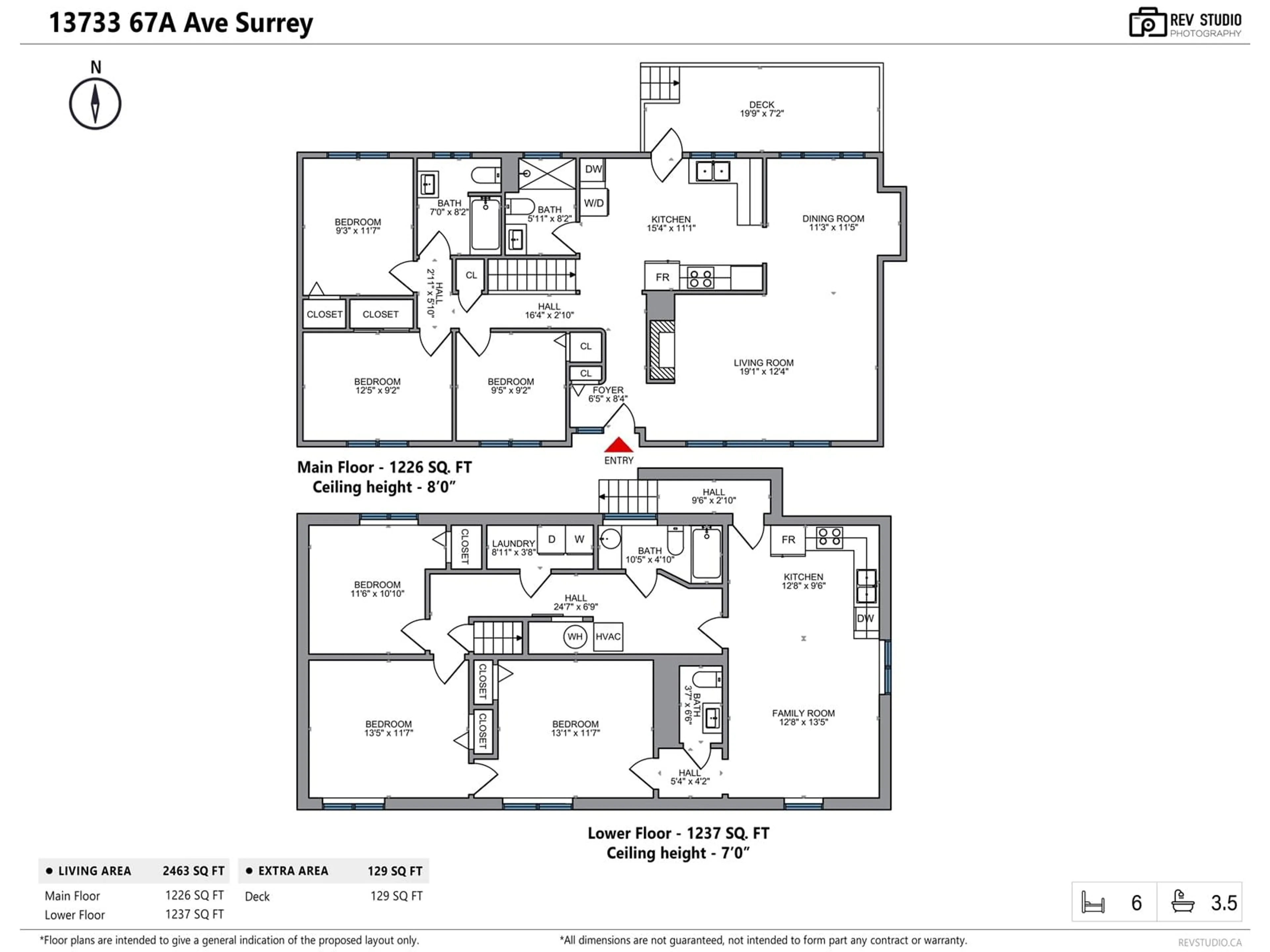 Floor plan for 13733 67A, Surrey British Columbia V3W2C2