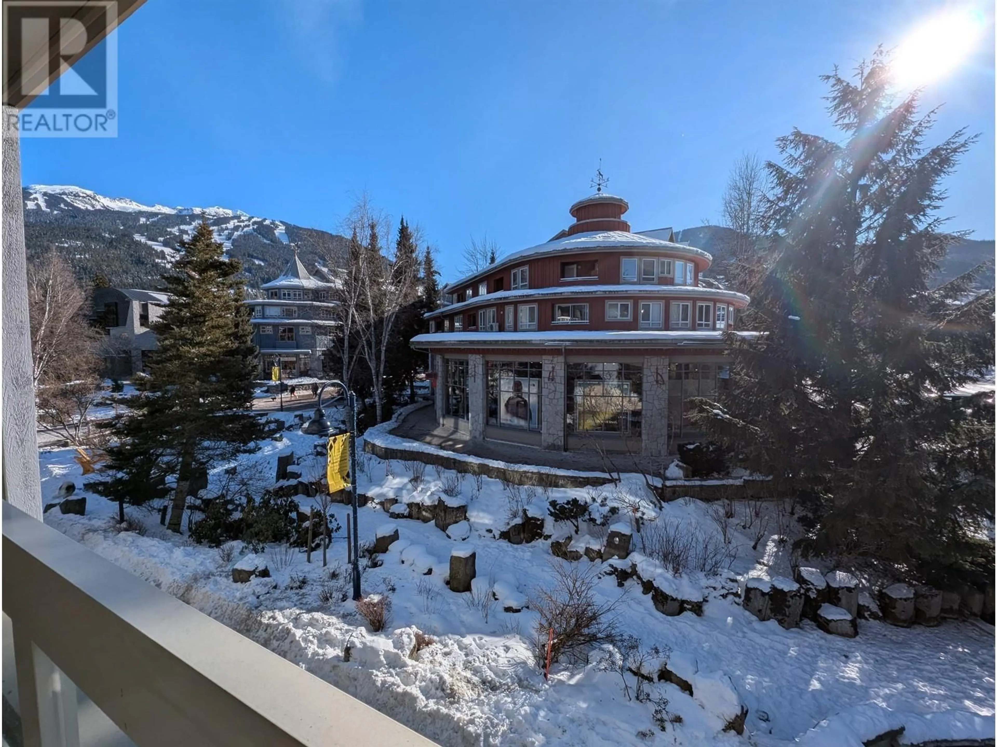 Balcony in the apartment, mountain view for 219 4338 MAIN STREET, Whistler British Columbia V8E1B4