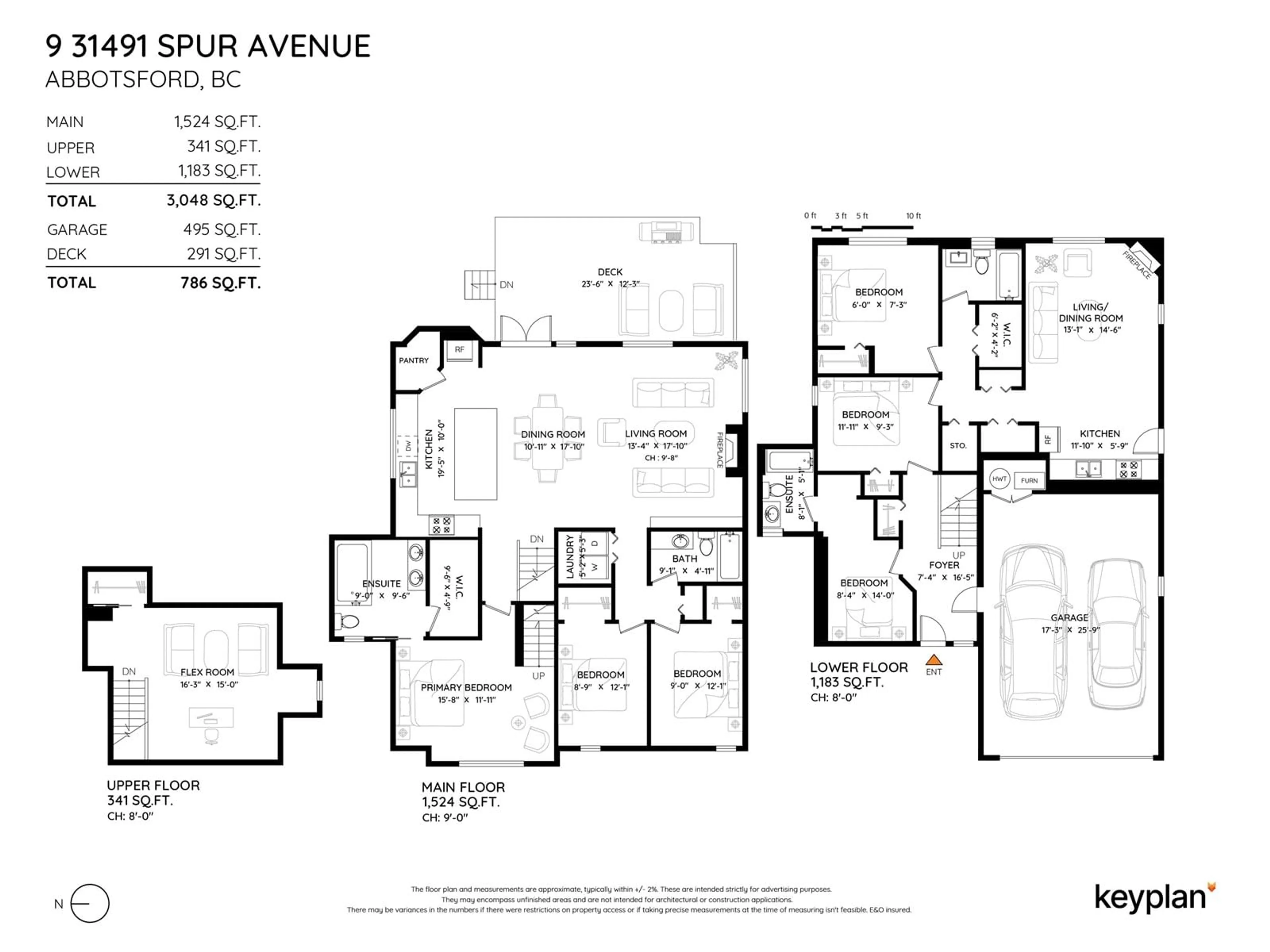 Floor plan for 9 31491 SPUR AVENUE, Abbotsford British Columbia V2T6W9