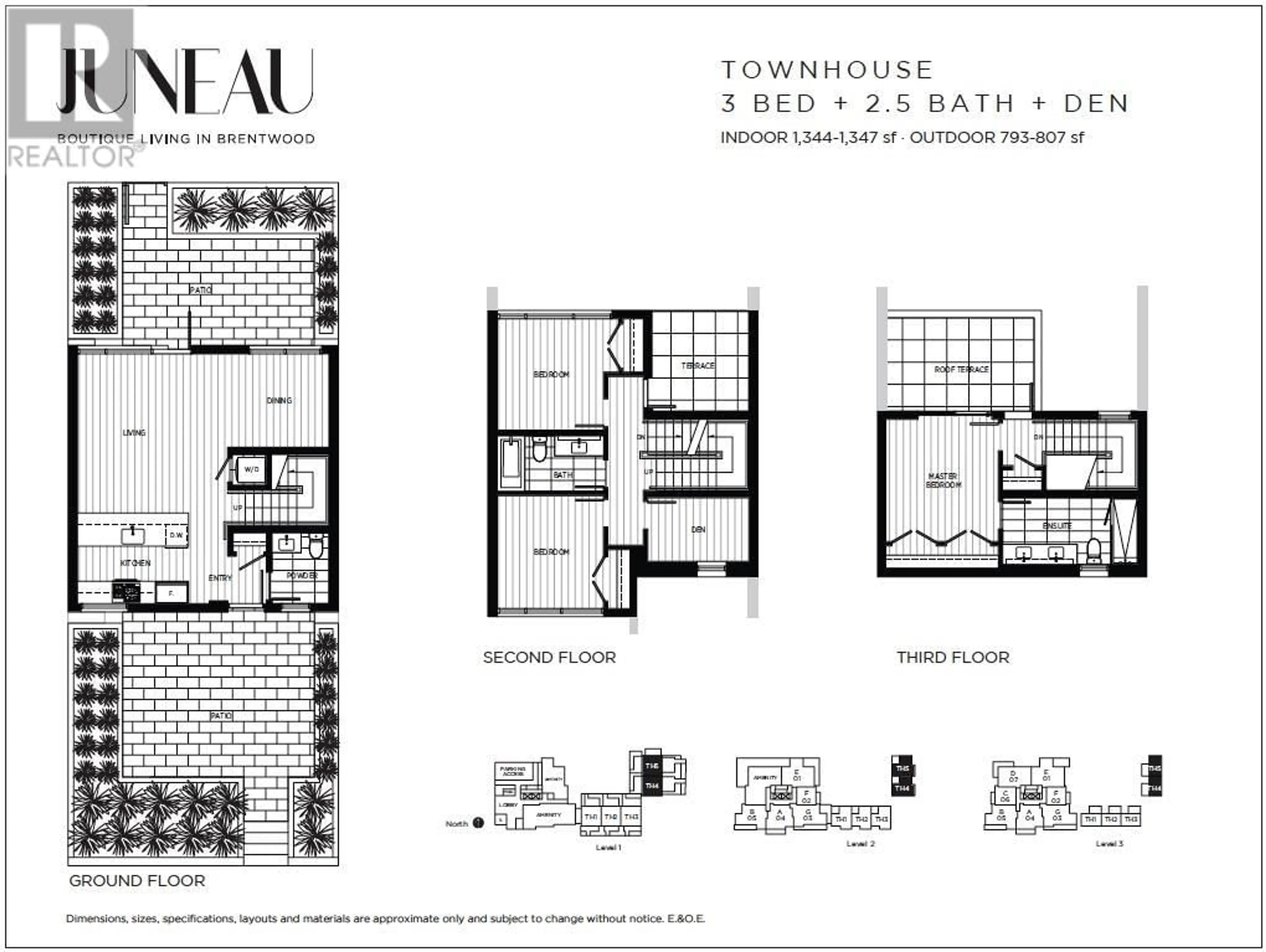 Floor plan for TH4 - 4465 JUNEAU STREET, Burnaby British Columbia V5C0L8