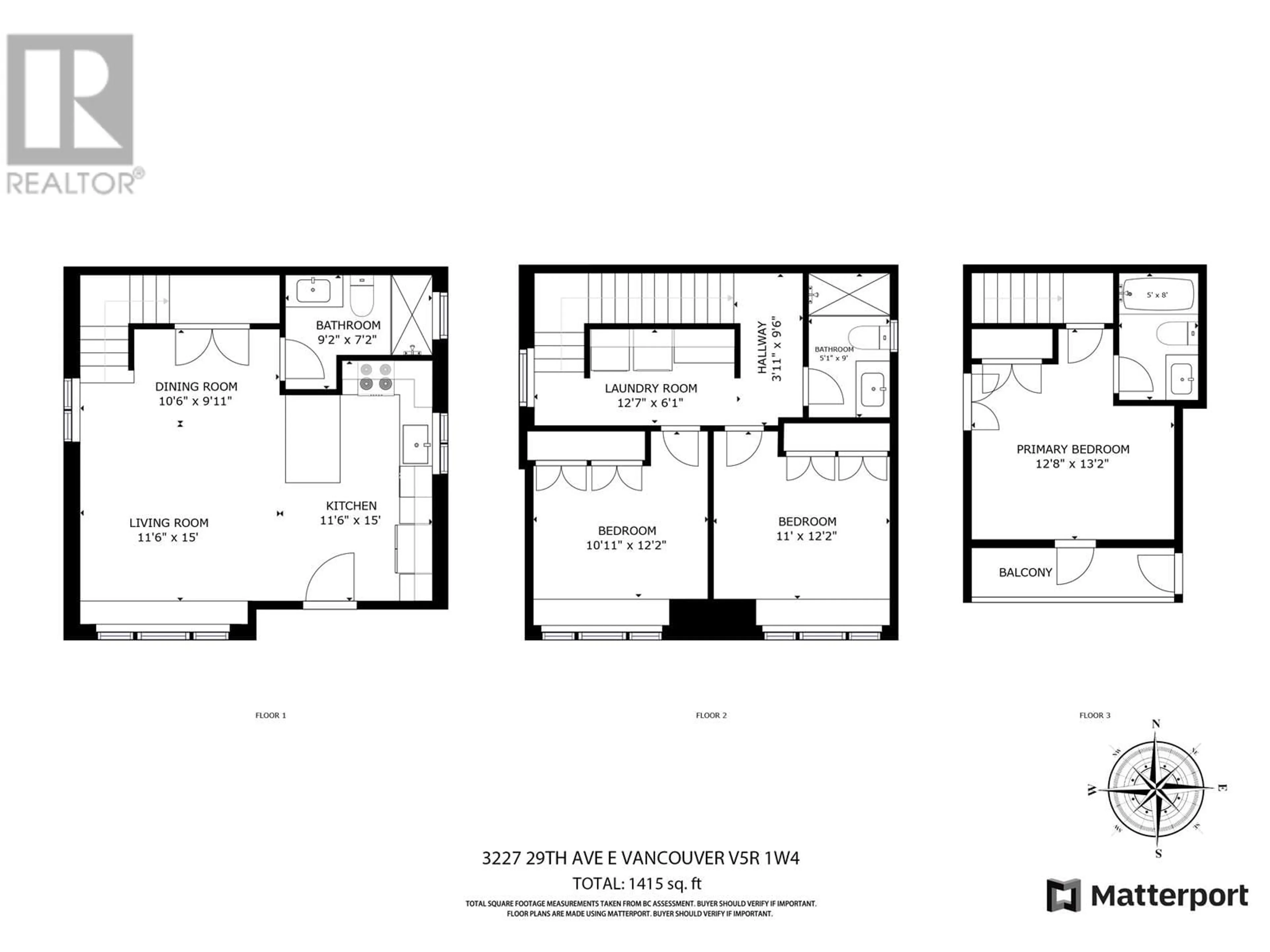 Floor plan for 3227 E 29TH AVENUE, Vancouver British Columbia V5R1W4