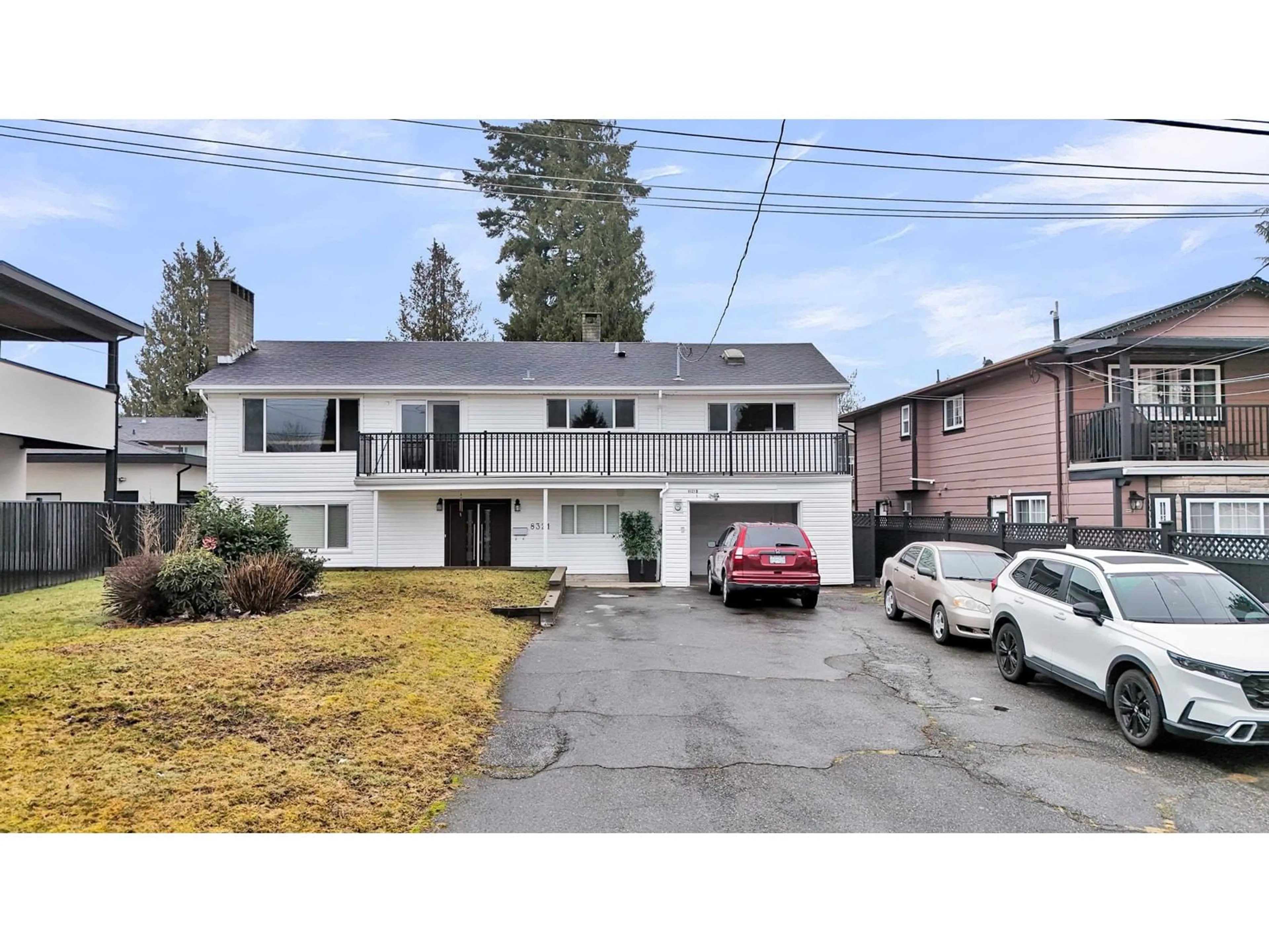 A pic from outside/outdoor area/front of a property/back of a property/a pic from drone, street for 8321 116A, Delta British Columbia V4C5Z3