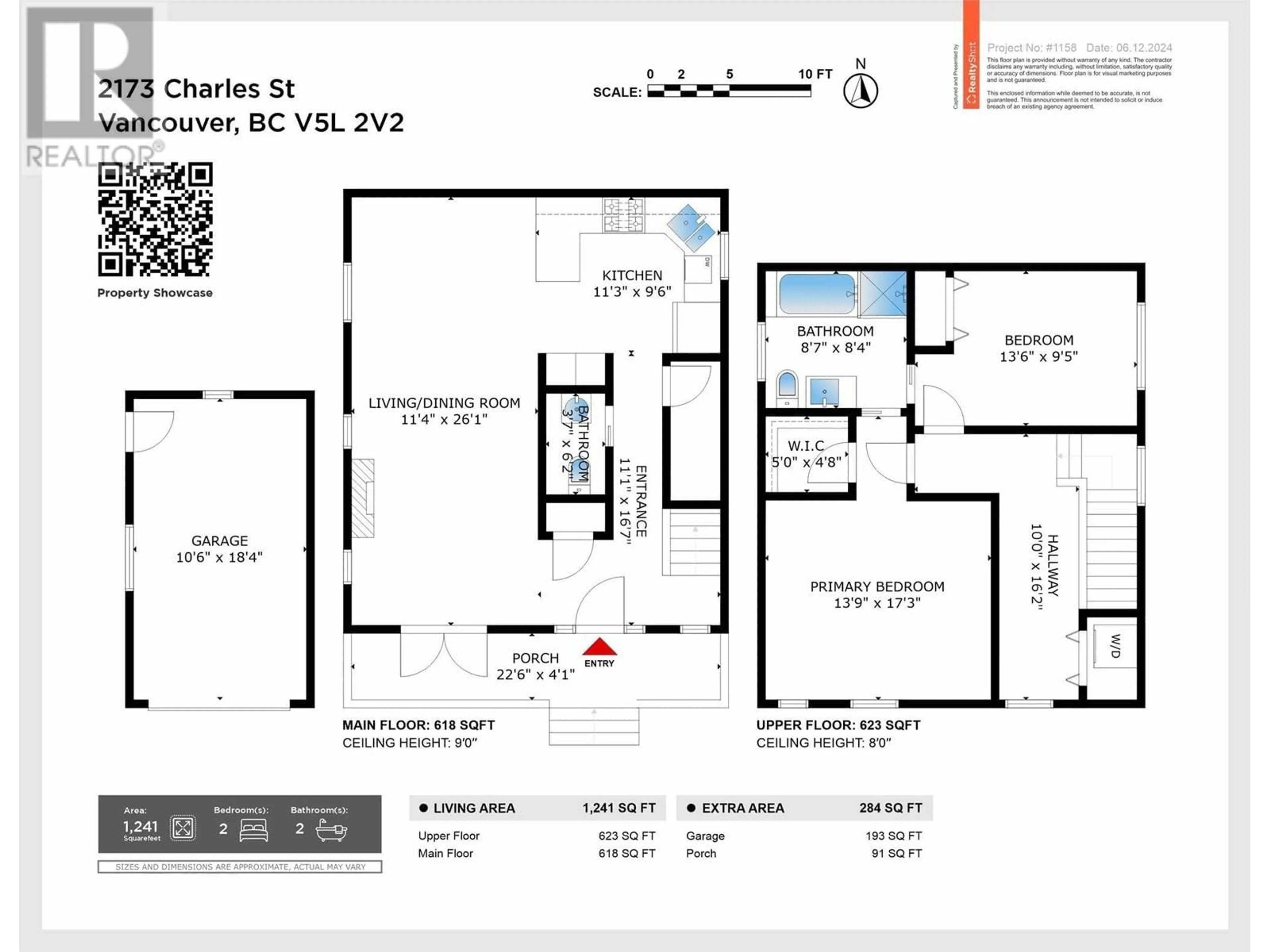 Floor plan for 2173 CHARLES STREET, Vancouver British Columbia V5L2V2