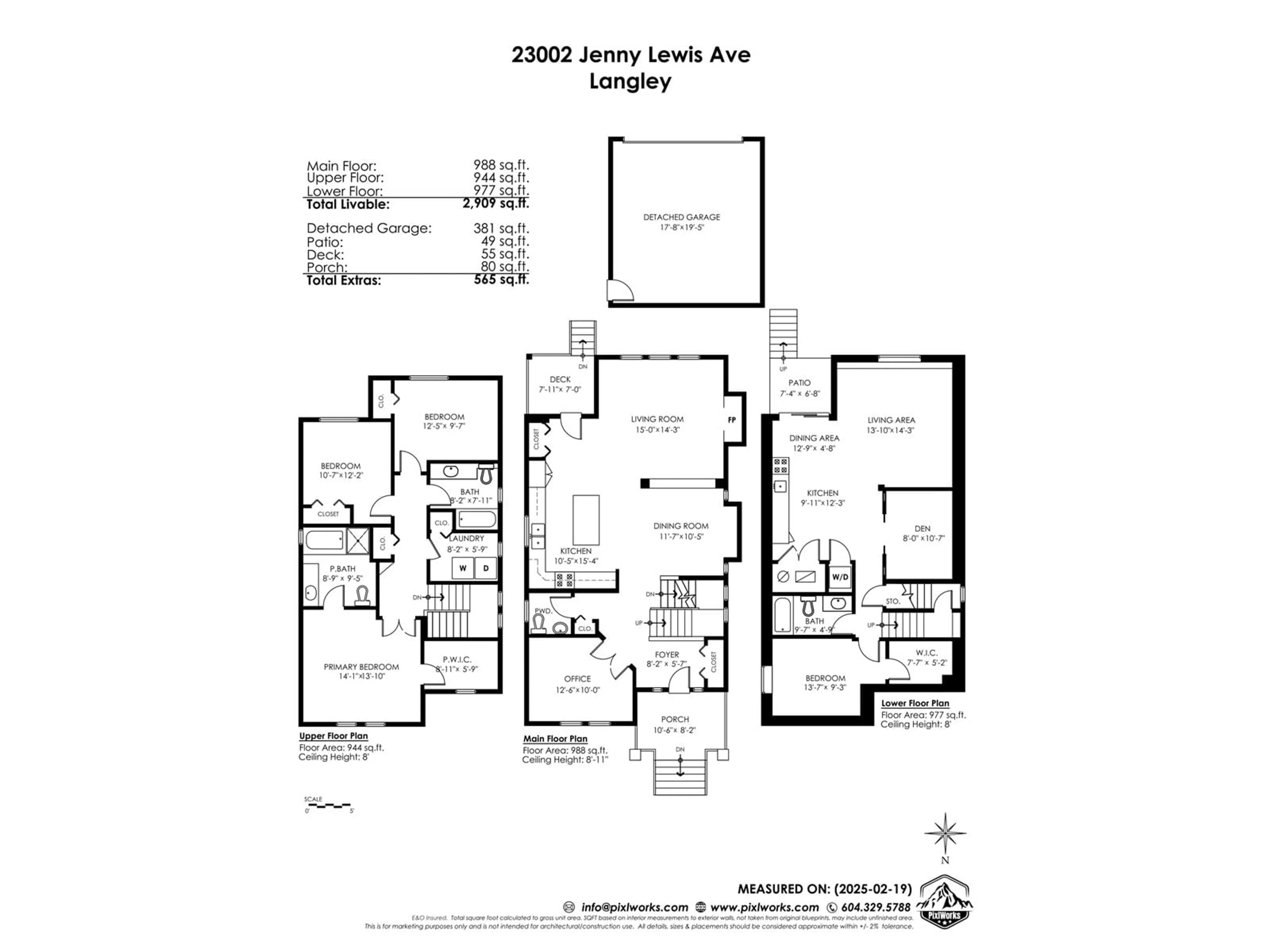 Floor plan for 23002 JENNY LEWIS AVENUE, Langley British Columbia V1M4G3