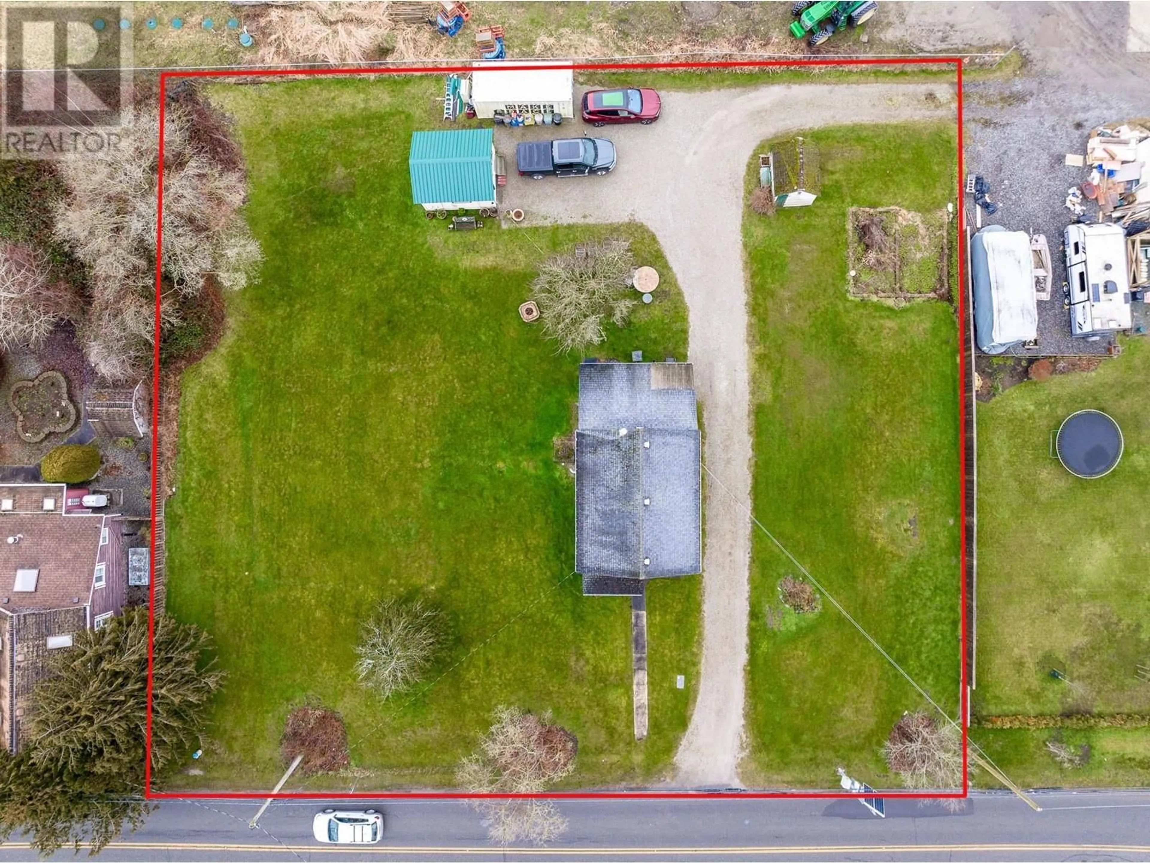 A pic from outside/outdoor area/front of a property/back of a property/a pic from drone, building for 4190 RIVER ROAD, Delta British Columbia V4K1S1