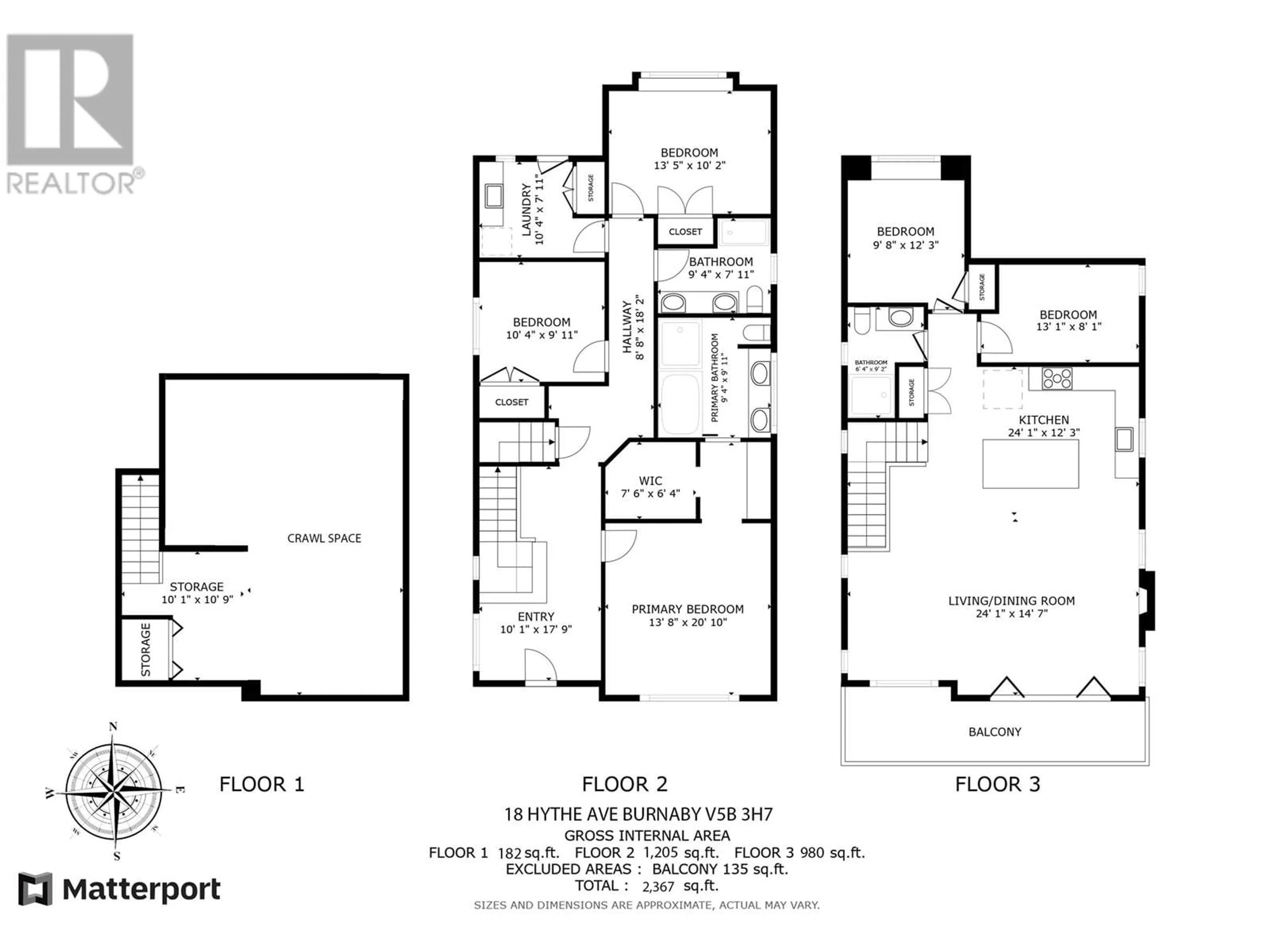 Floor plan for 18 HYTHE AVENUE, Burnaby British Columbia V5B3H7