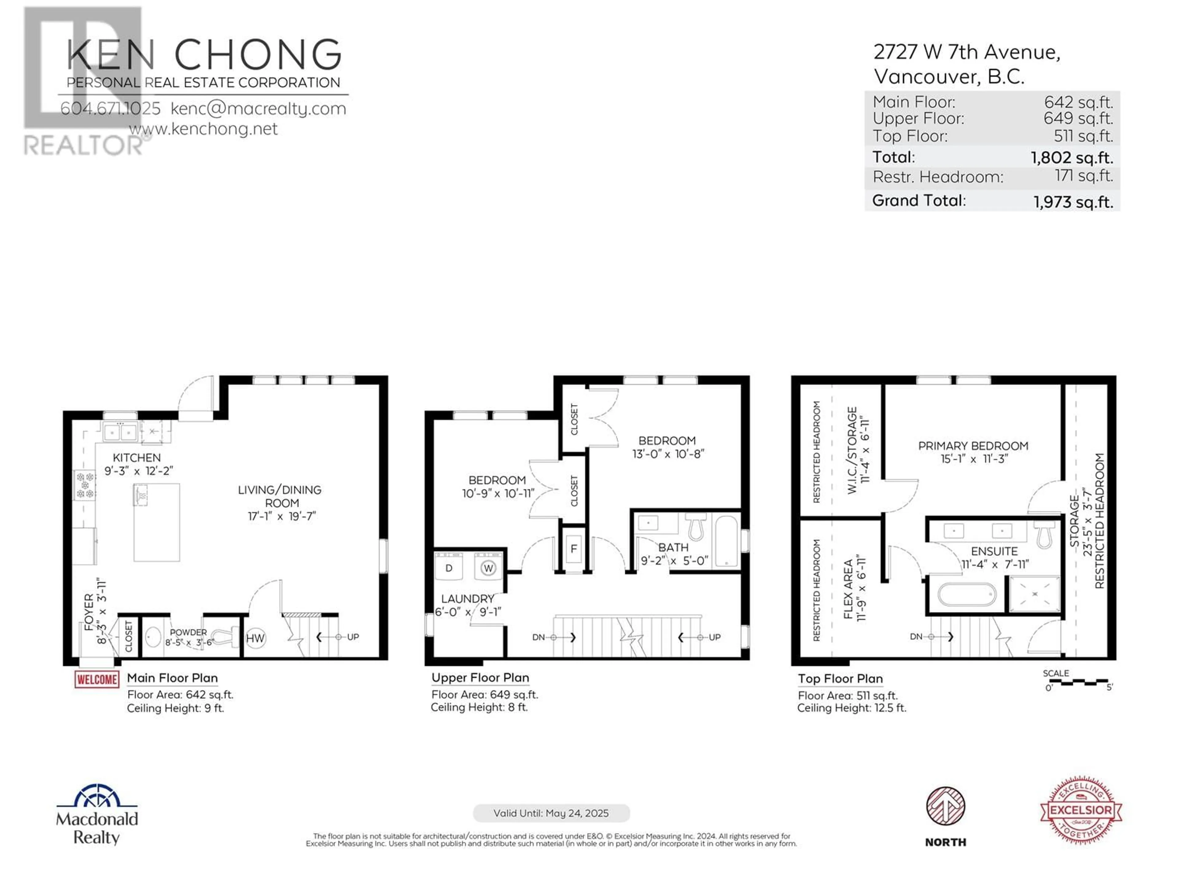 Floor plan for 2727 W 7TH AVENUE, Vancouver British Columbia V6K1Z3