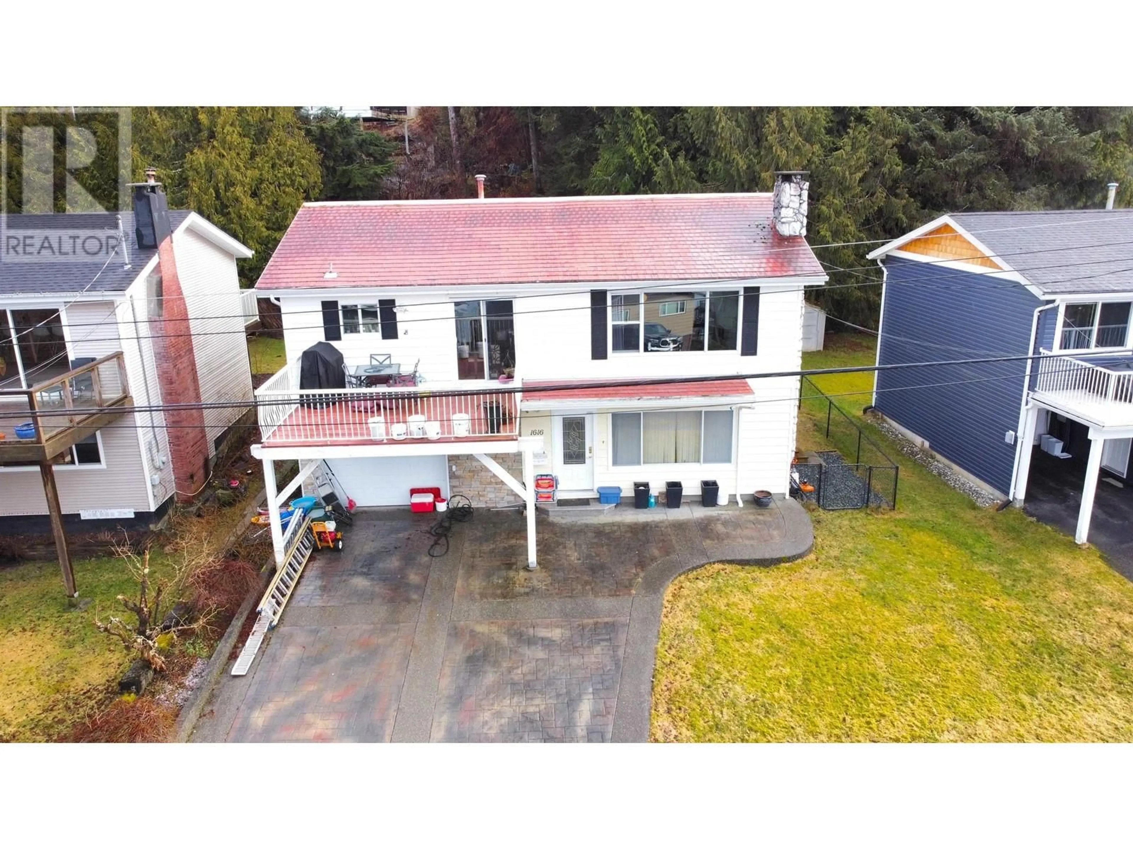 A pic from outside/outdoor area/front of a property/back of a property/a pic from drone, street for 1616 OVERLOOK STREET, Prince Rupert British Columbia V8J2C8