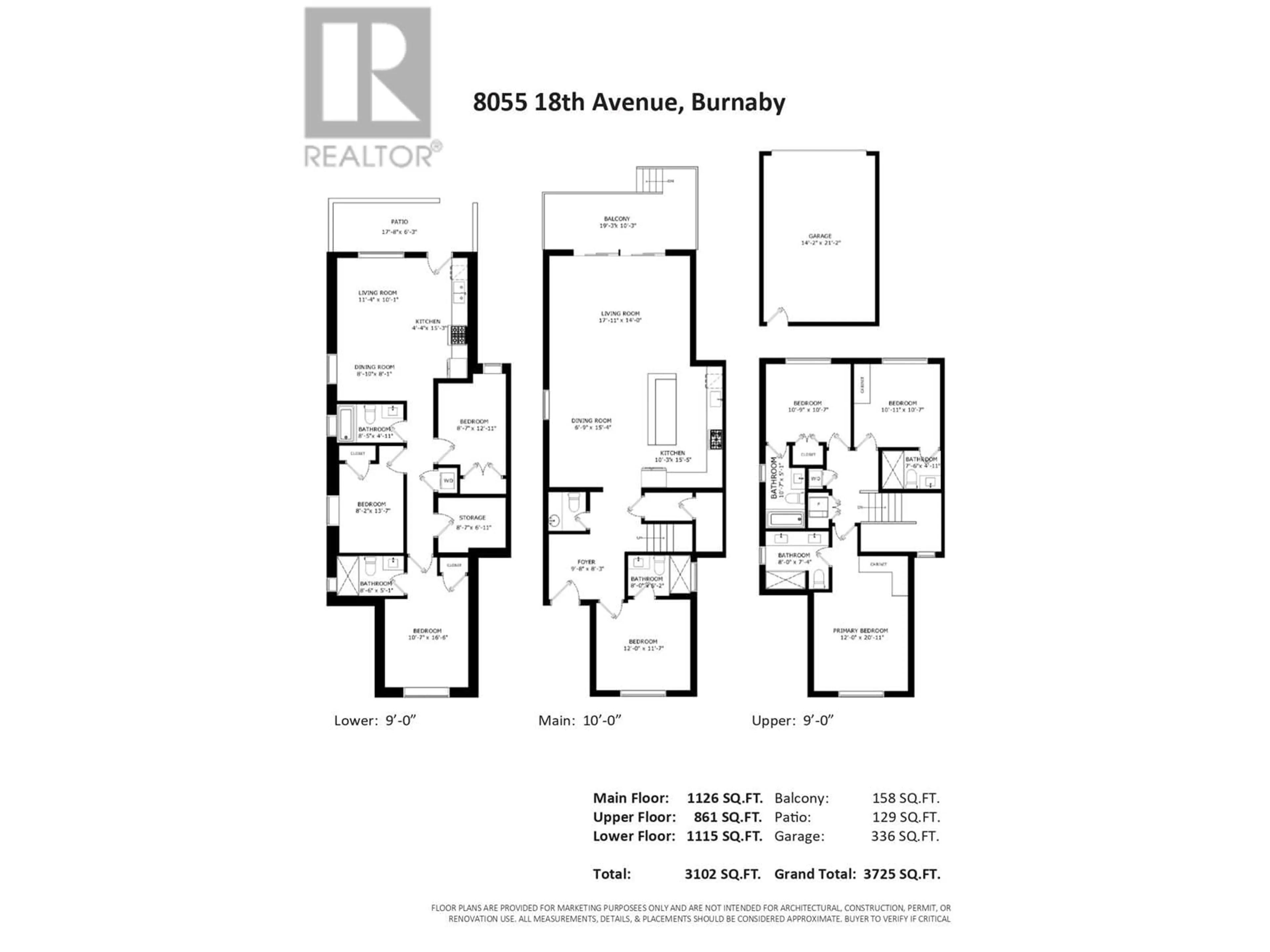 Floor plan for 8055 18TH AVENUE, Burnaby British Columbia V3N1J9