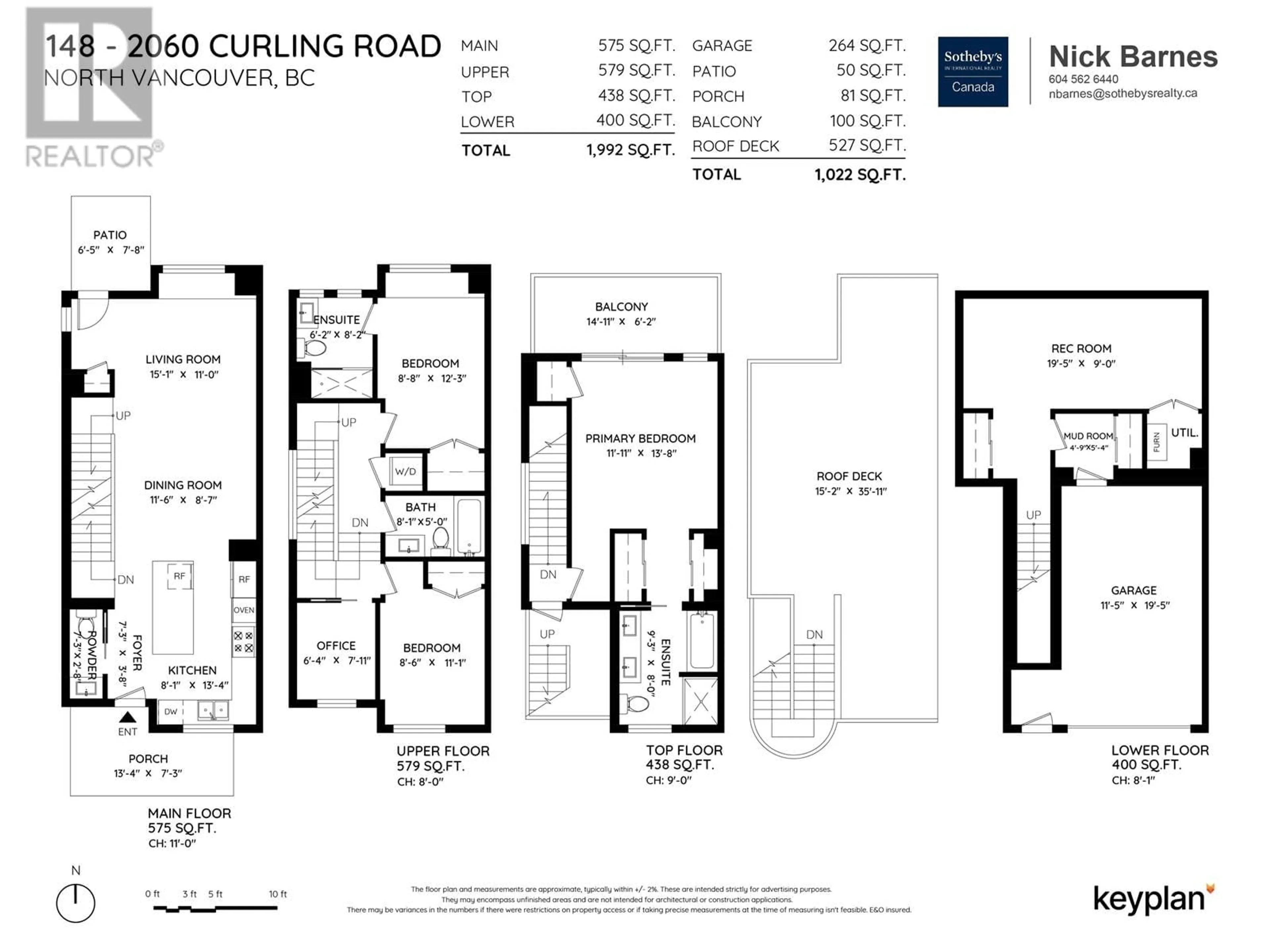 Floor plan for 148 - 2060 CURLING ROAD, North Vancouver British Columbia V7P0E1