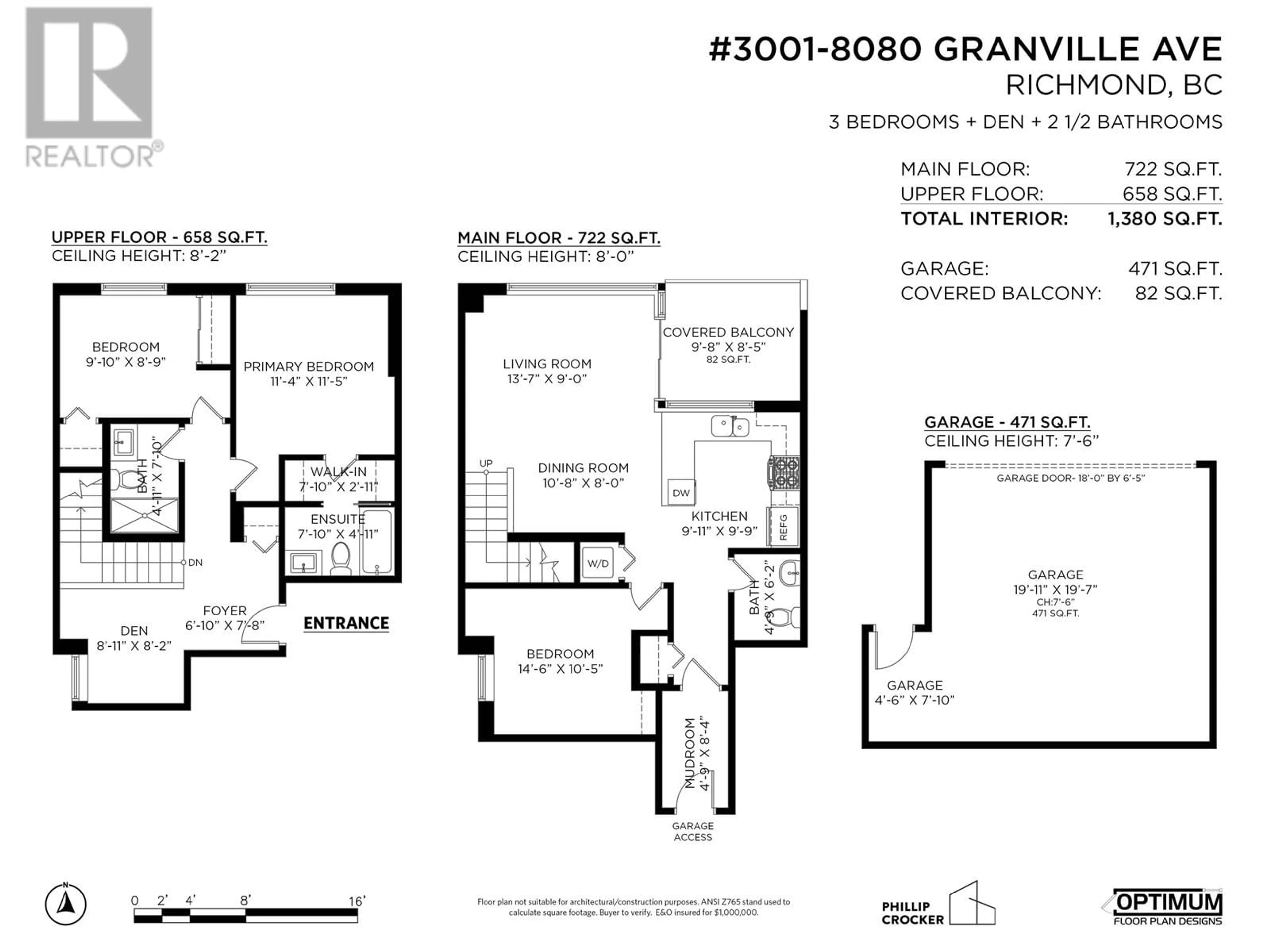 Floor plan for 3001 8080 GRANVILLE AVENUE, Richmond British Columbia V6Y1P3