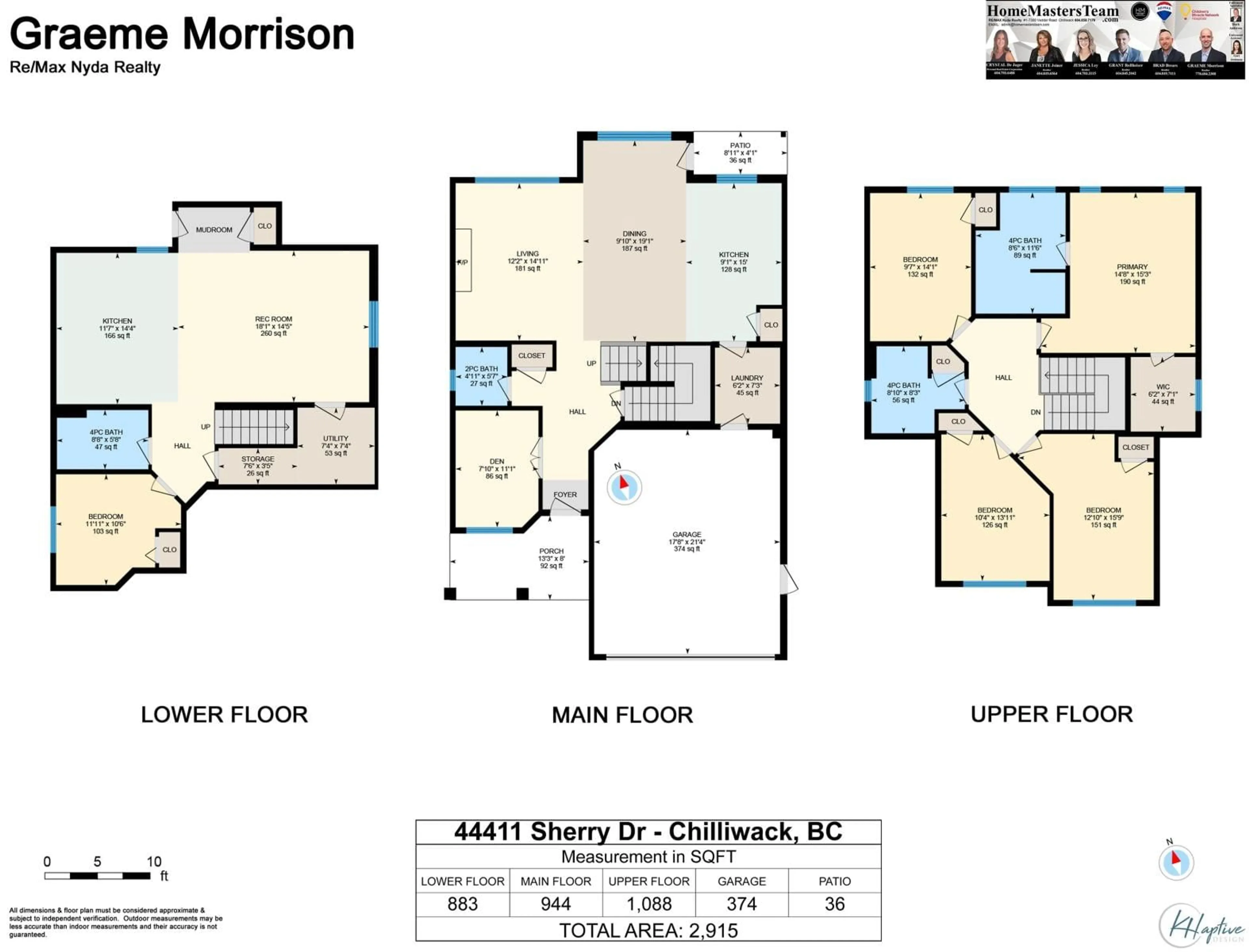 Floor plan for 44411 SHERRY DRIVE|Sardis South, Chilliwack British Columbia V2R0R6