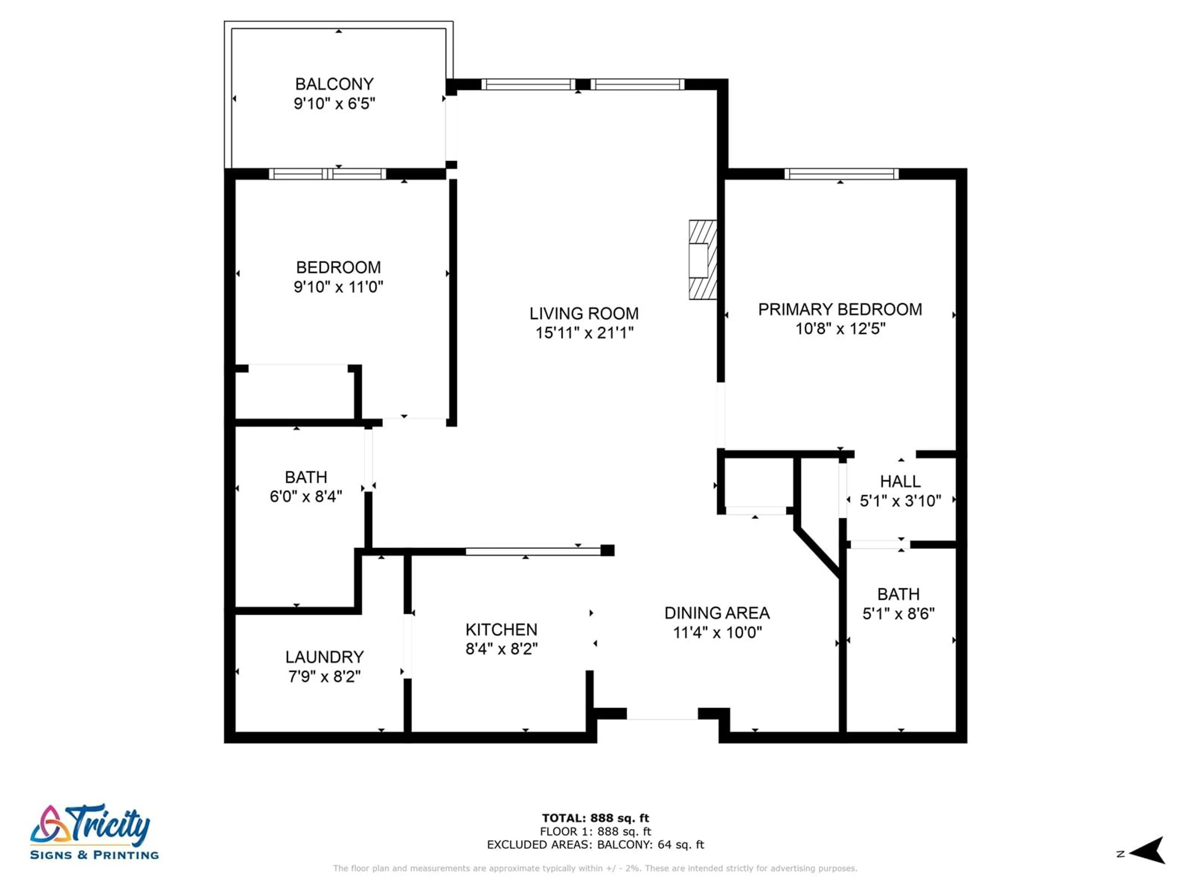 Floor plan for 307 - 33255 OLD YALE, Abbotsford British Columbia V2S8R2