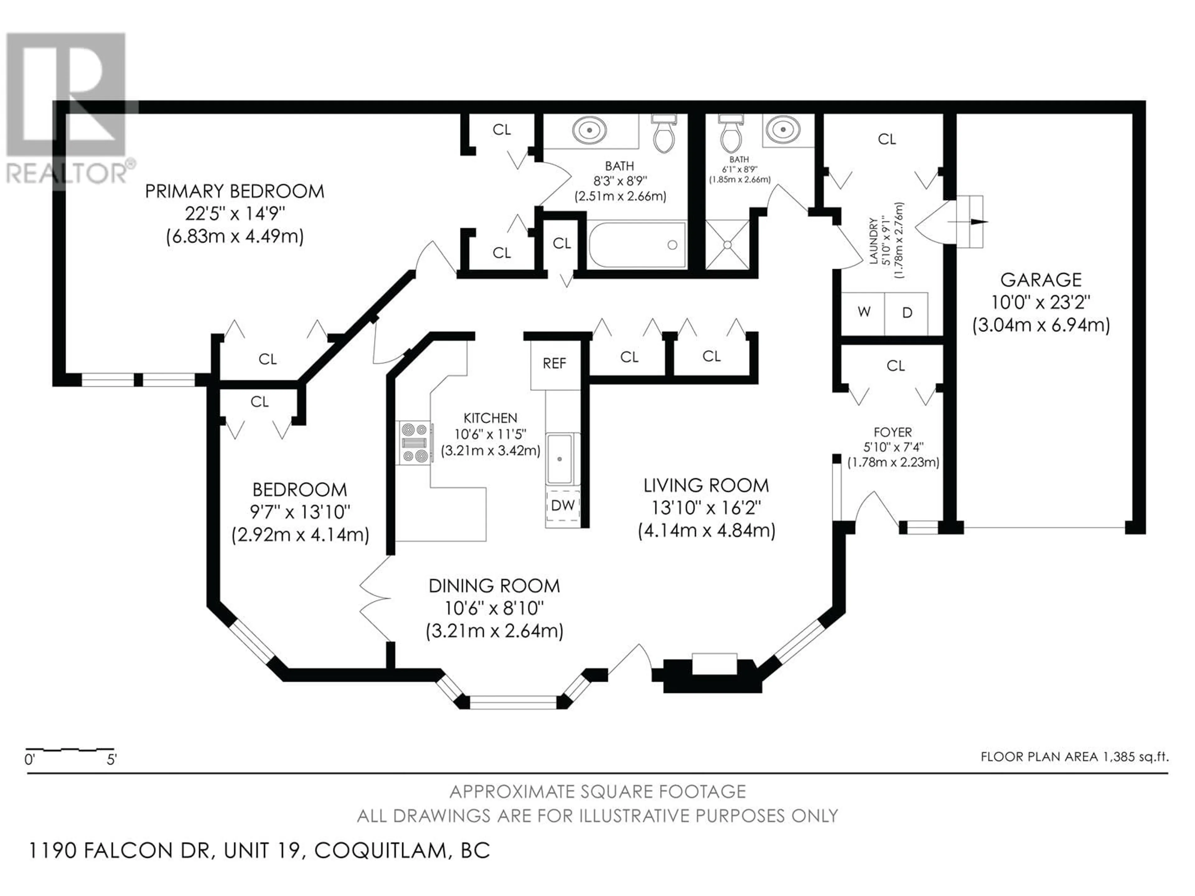 Floor plan for 19 1190 FALCON DRIVE, Coquitlam British Columbia V3E2L1