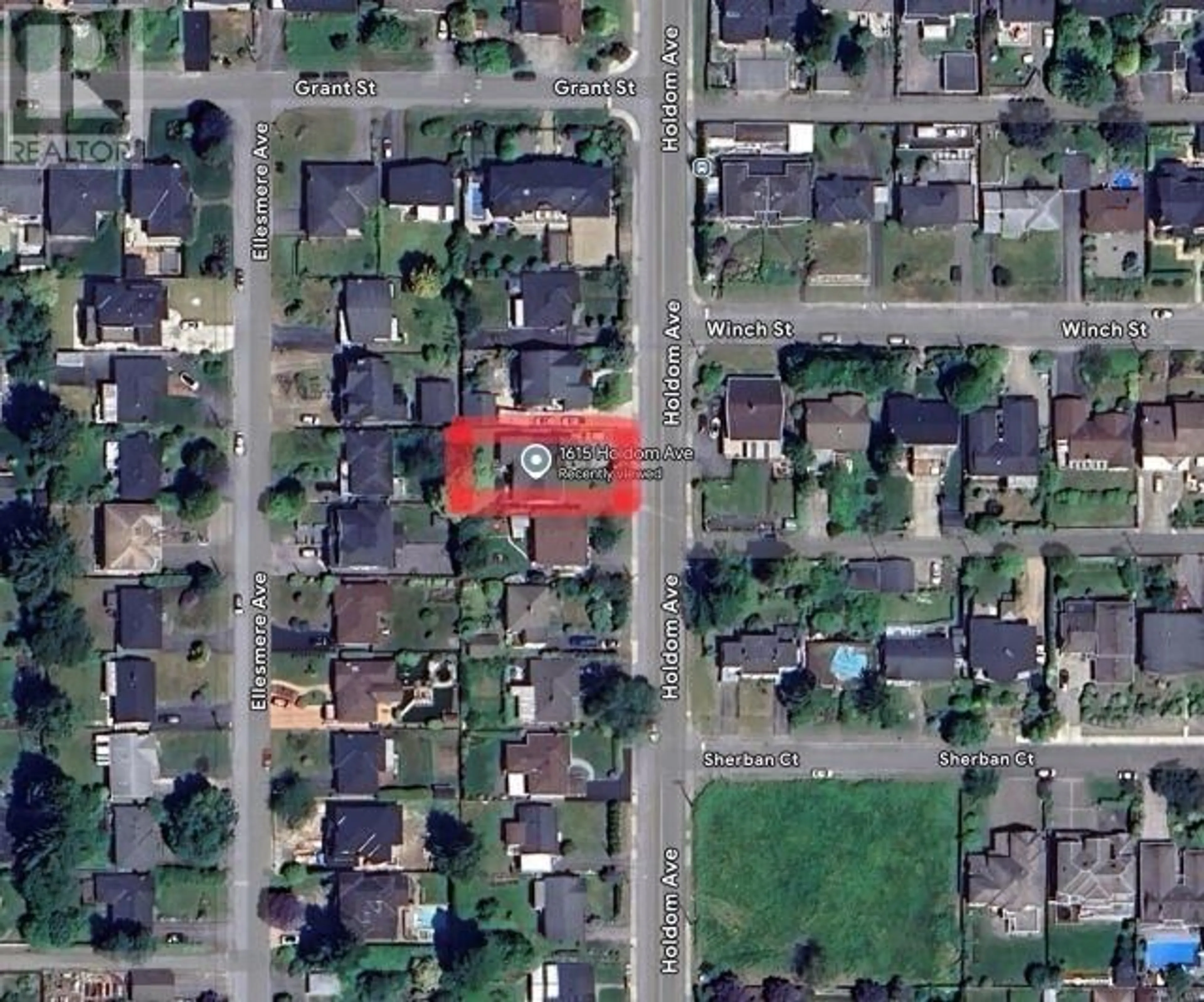 Picture of a map for 1615 HOLDOM AVENUE, Burnaby British Columbia V5B3V7