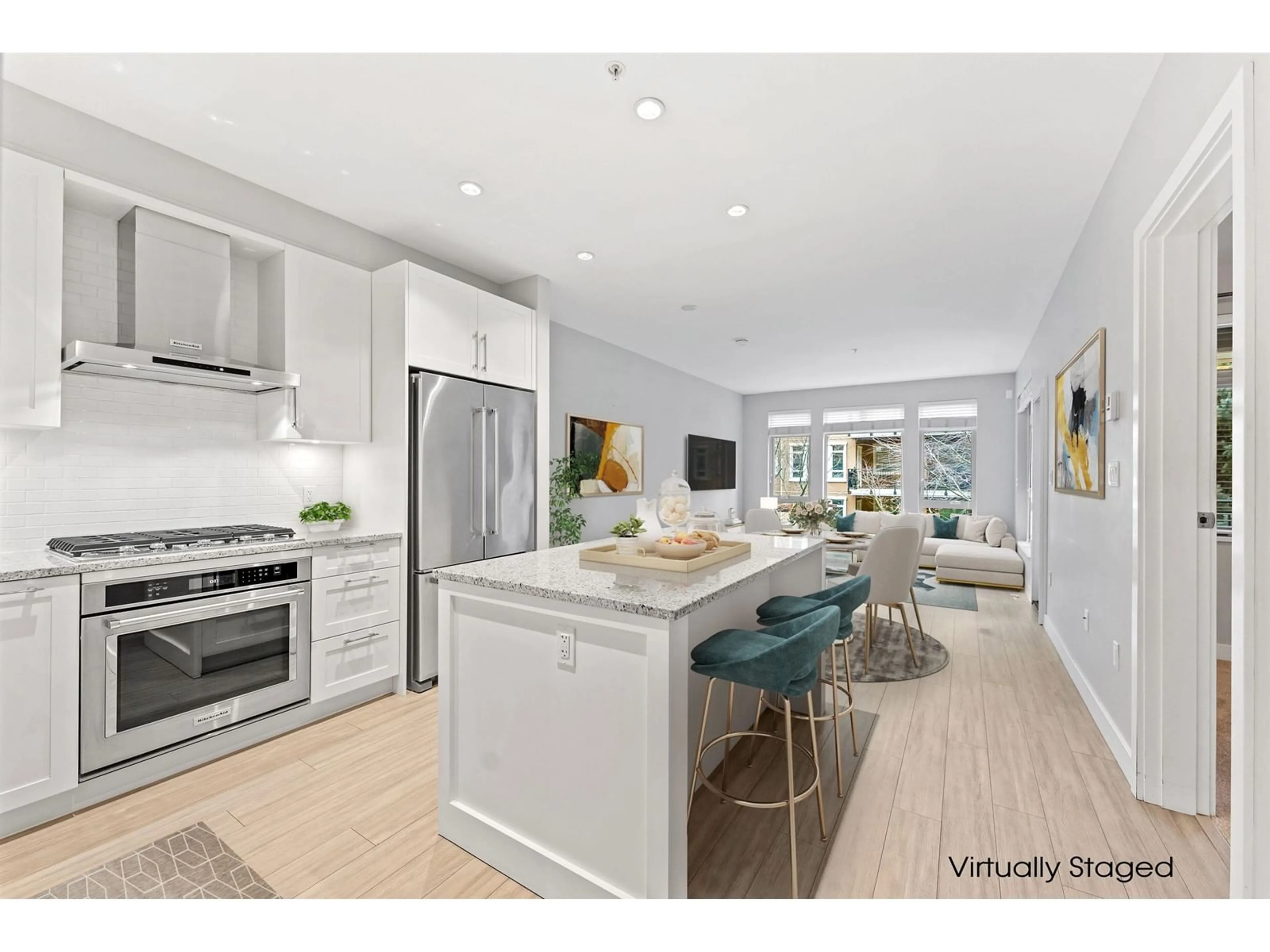 Open concept kitchen, unknown for 205 - 1975 154, Surrey British Columbia V4A4S2
