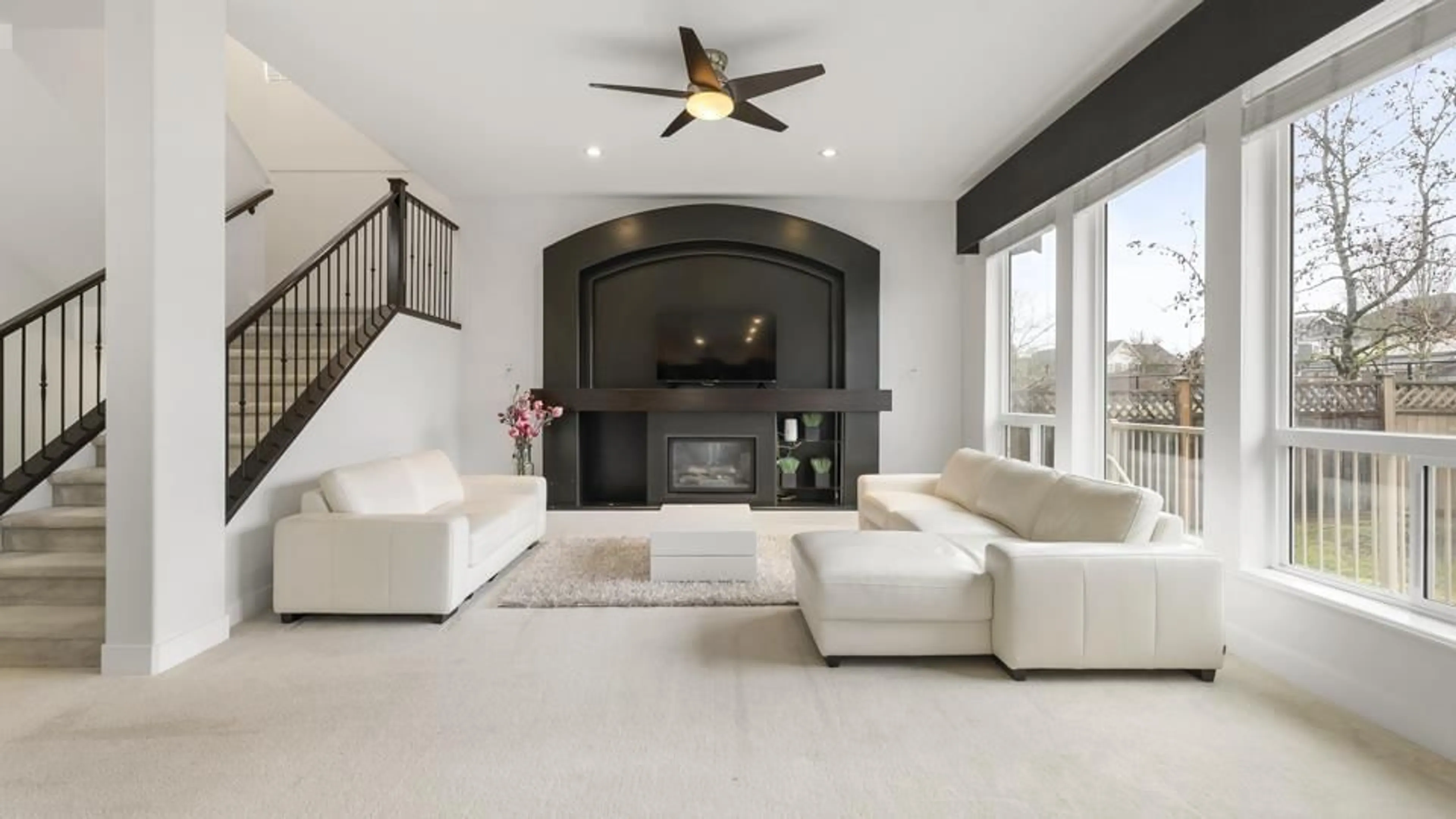 Living room with furniture, ceramic/tile floor for 8256 TRONDHEIM DRIVE, Delta British Columbia V4C0B8