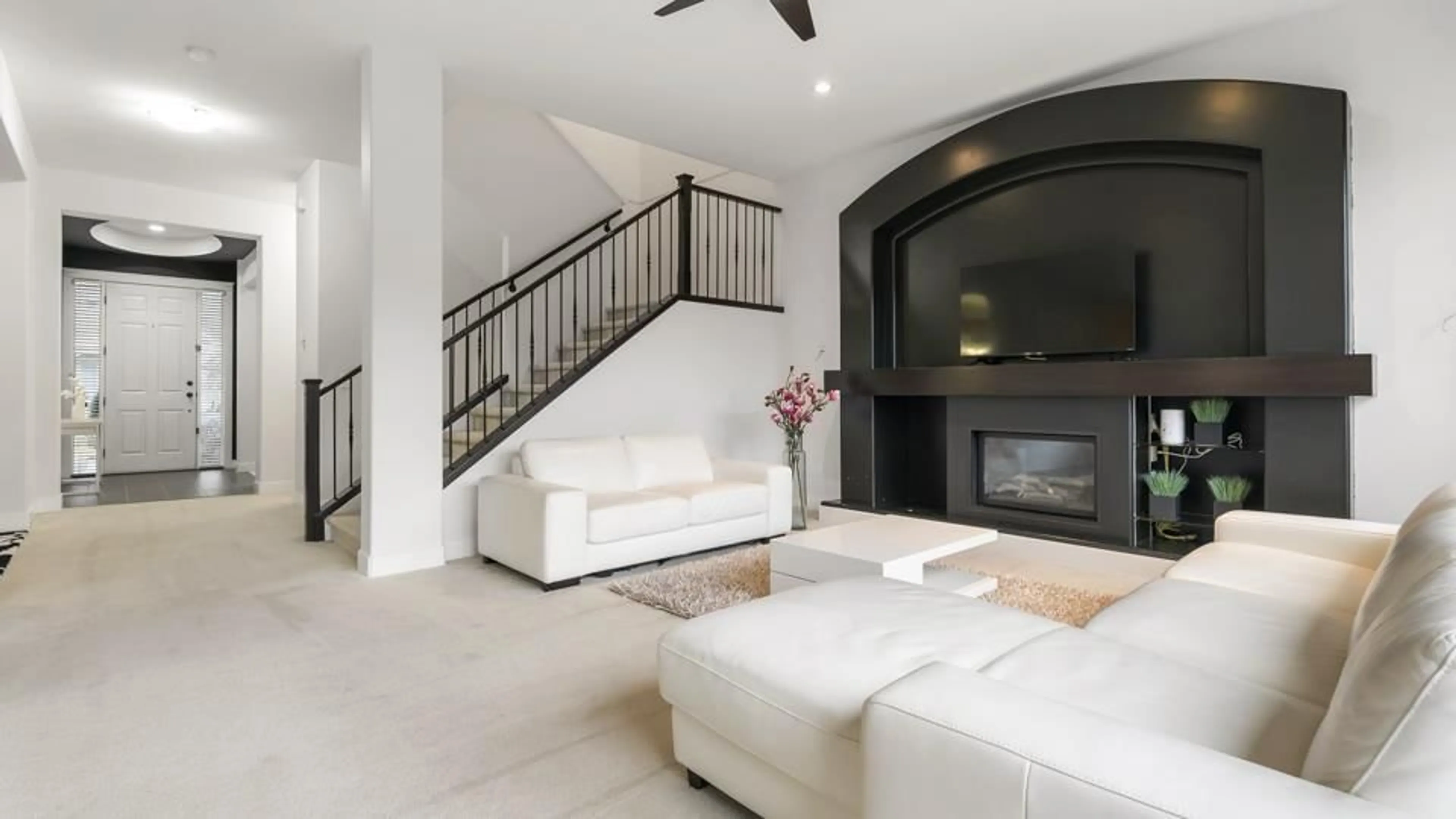 Living room with furniture, ceramic/tile floor for 8256 TRONDHEIM DRIVE, Delta British Columbia V4C0B8