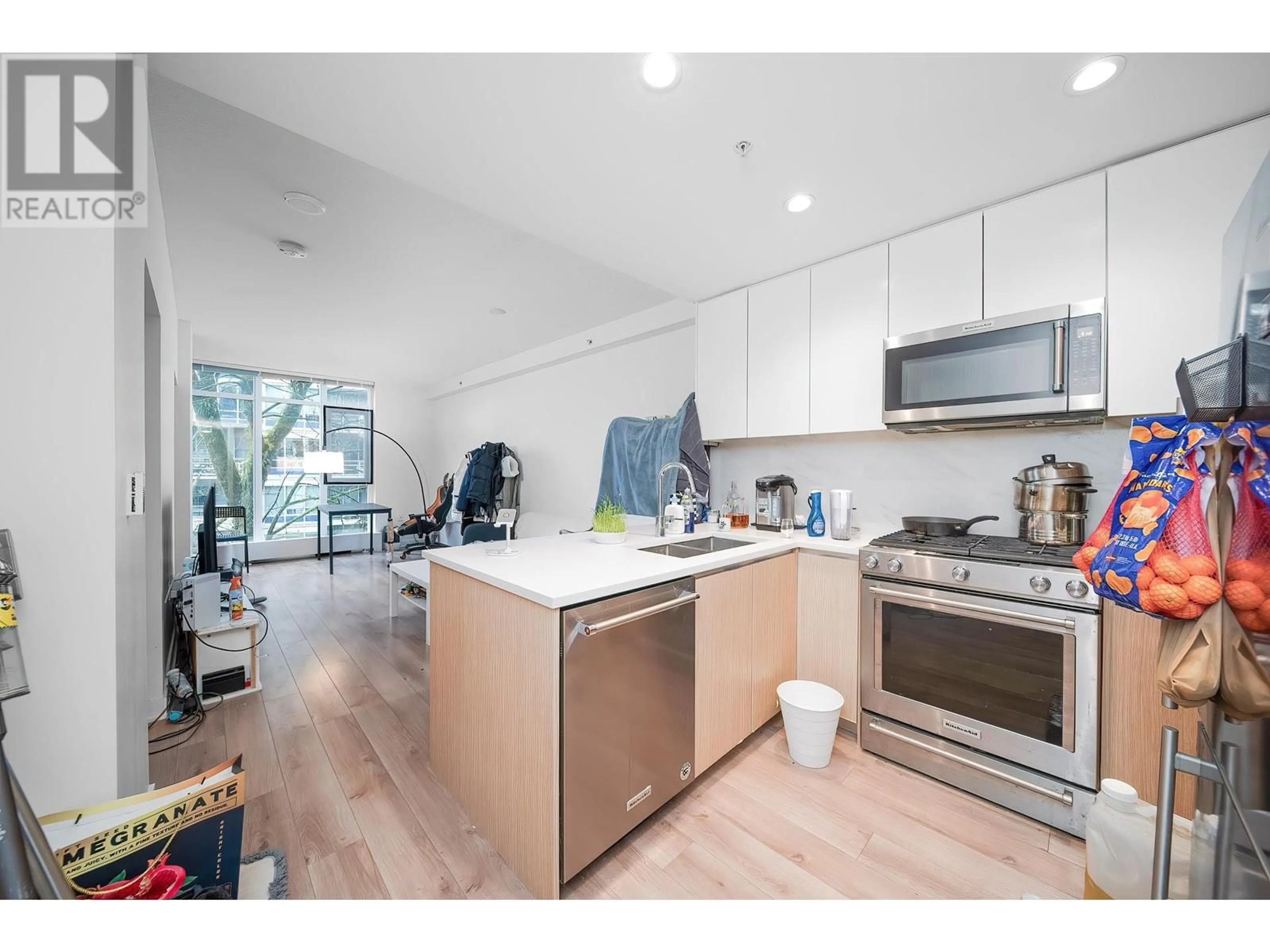 Open concept kitchen, unknown for 207 8940 UNIVERSITY CRESCENT, Burnaby British Columbia V5A4Y8