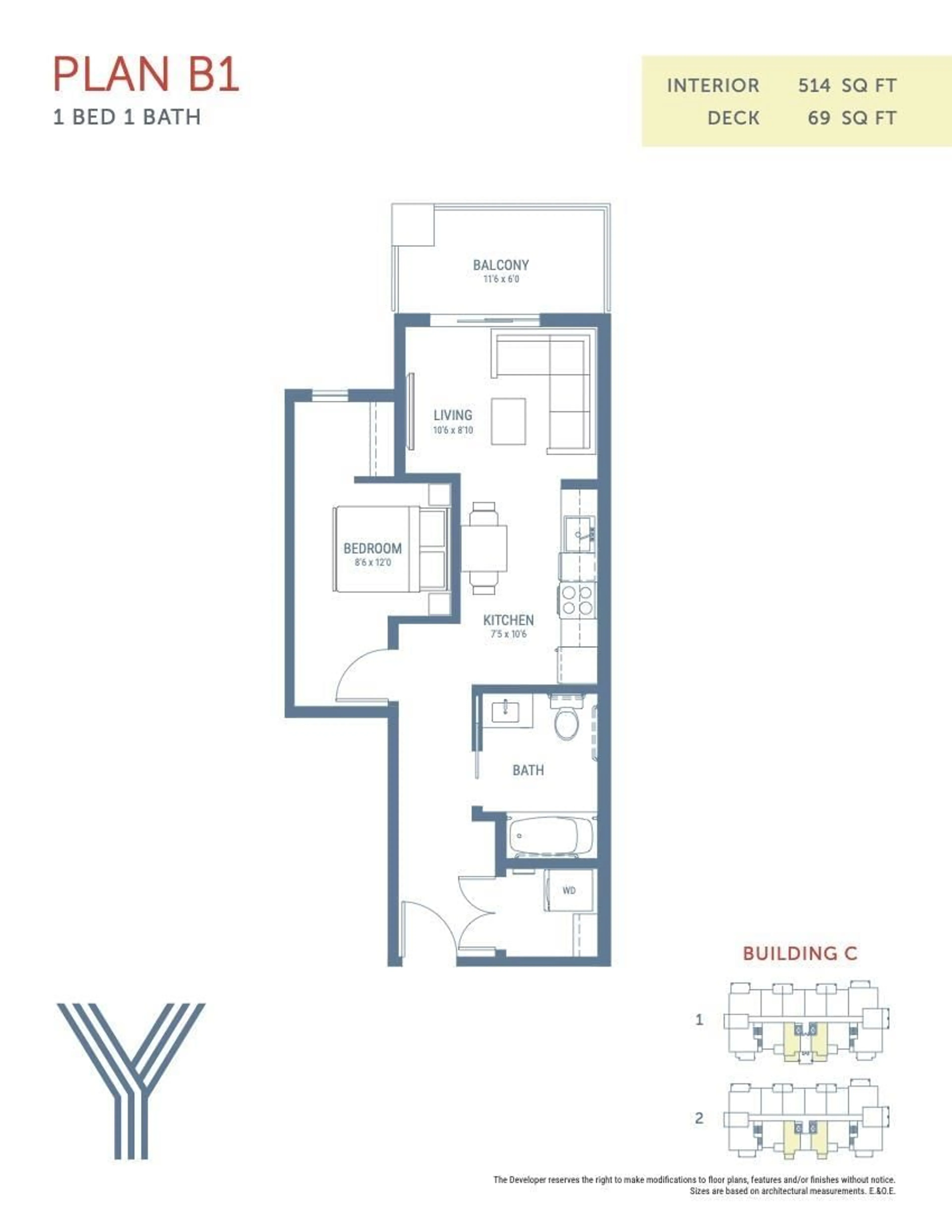 Floor plan for 214 45497 CAMPUS DRIVE|Garrison Crossing, Chilliwack British Columbia V2R6L8