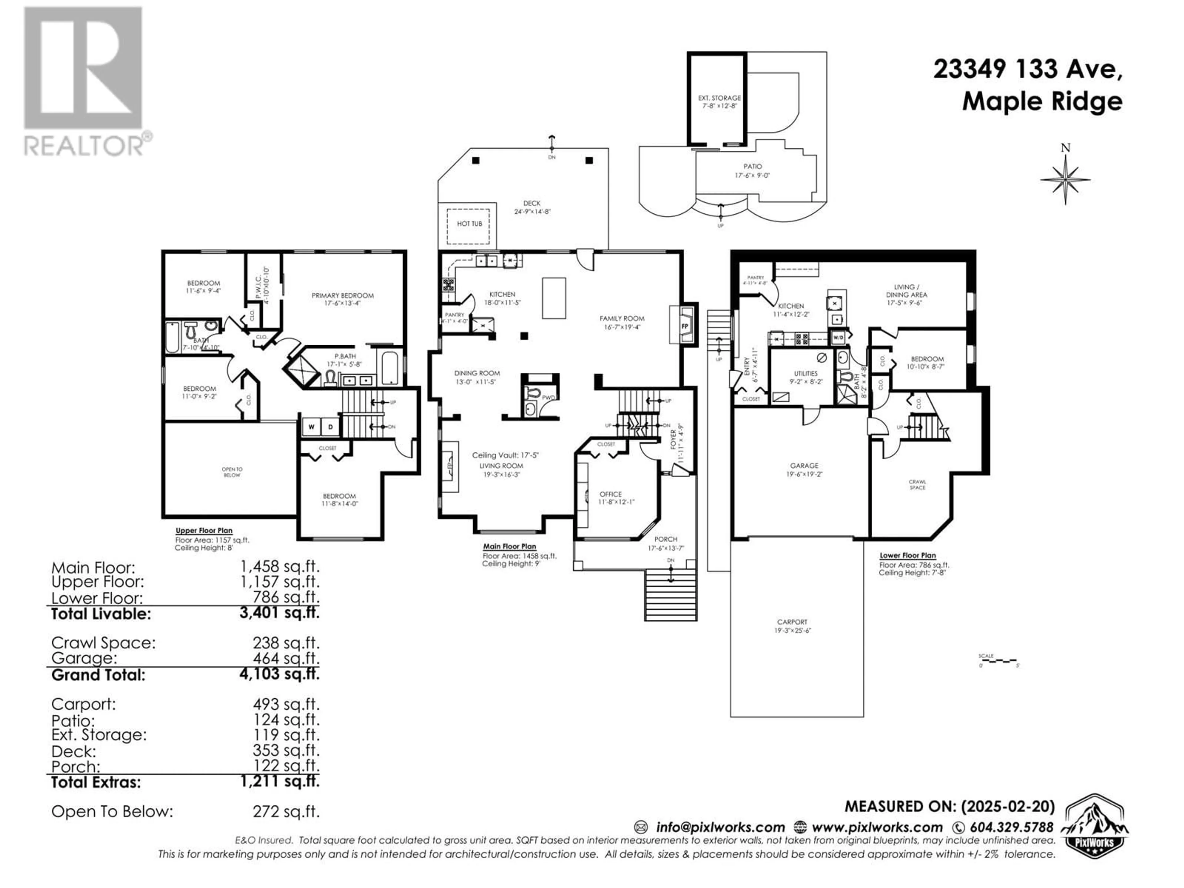 Floor plan for 23349 133 AVENUE, Maple Ridge British Columbia V4R2W6