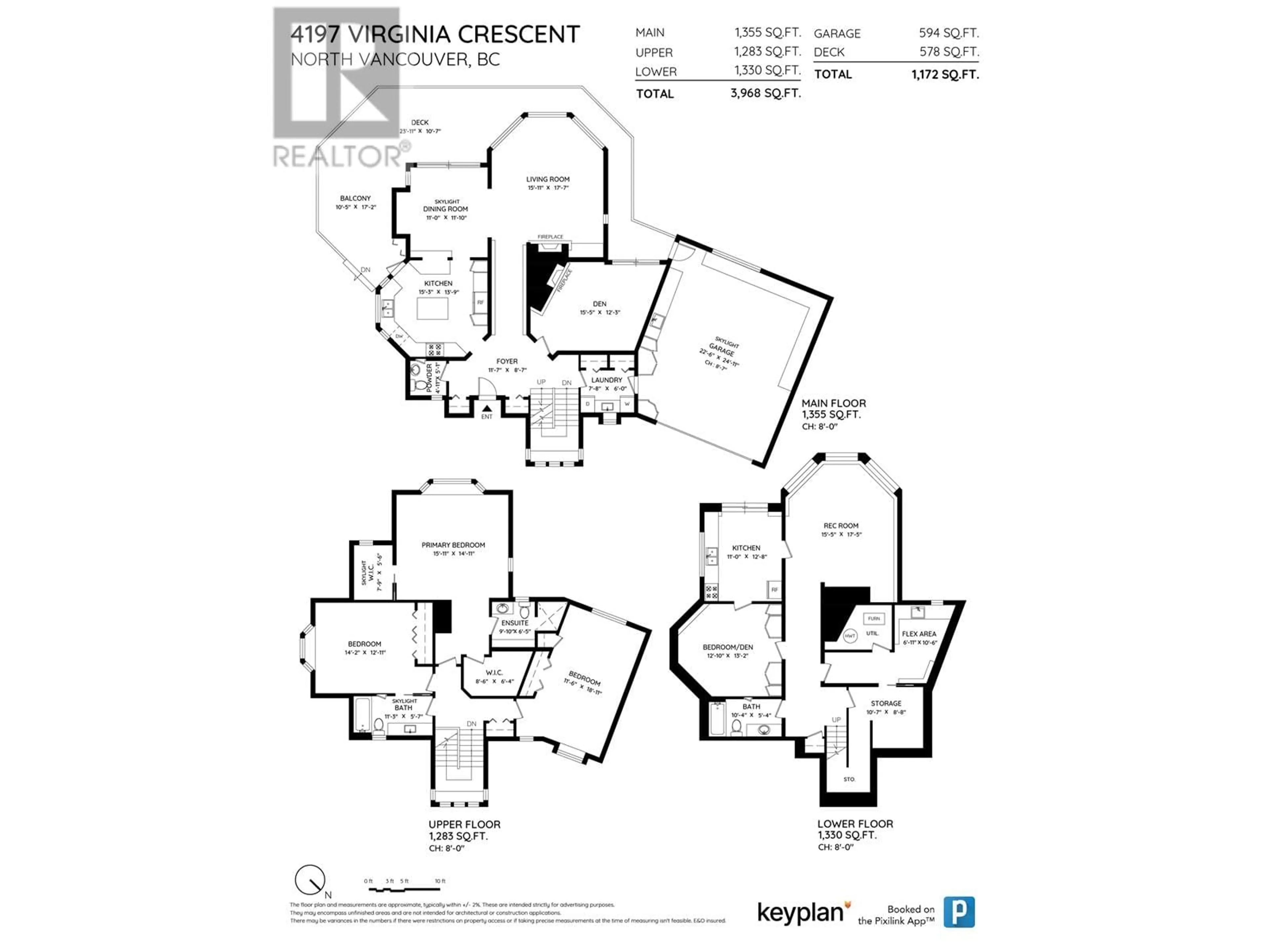 Floor plan for 4197 VIRGINIA CRESCENT, North Vancouver British Columbia V7R3Z7