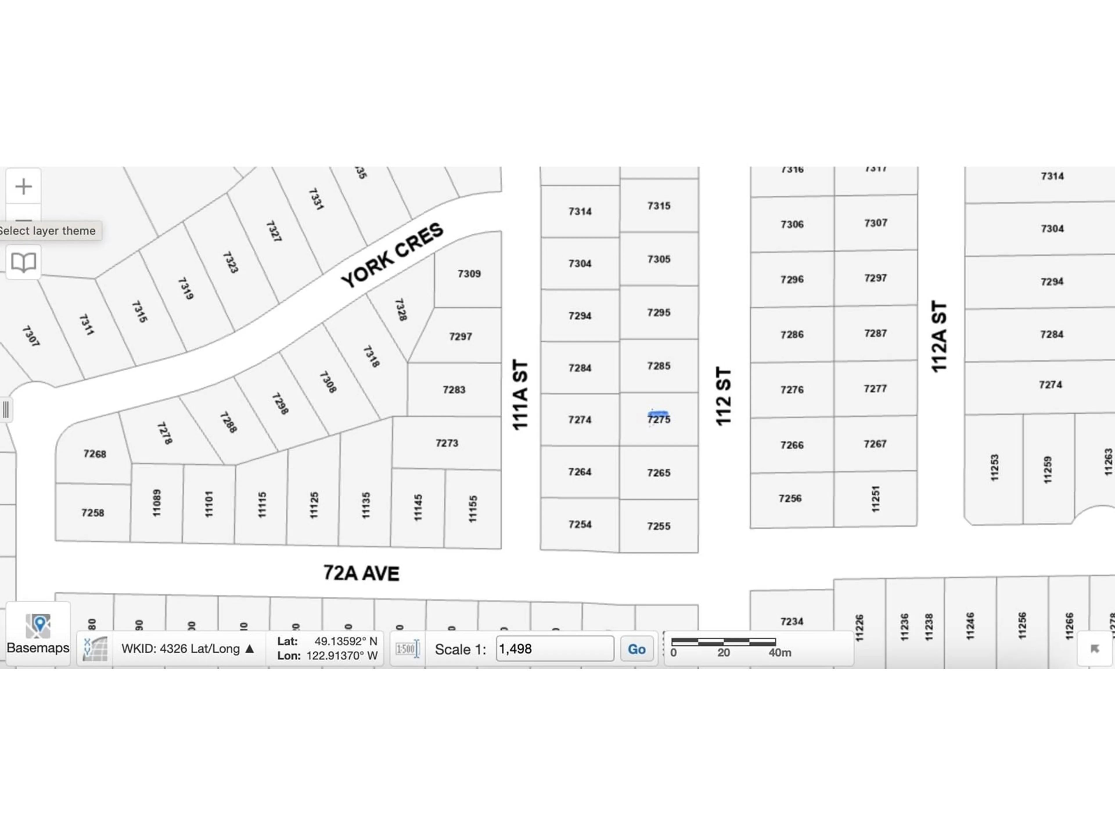 Floor plan for 7275 112, Delta British Columbia V4C4V6