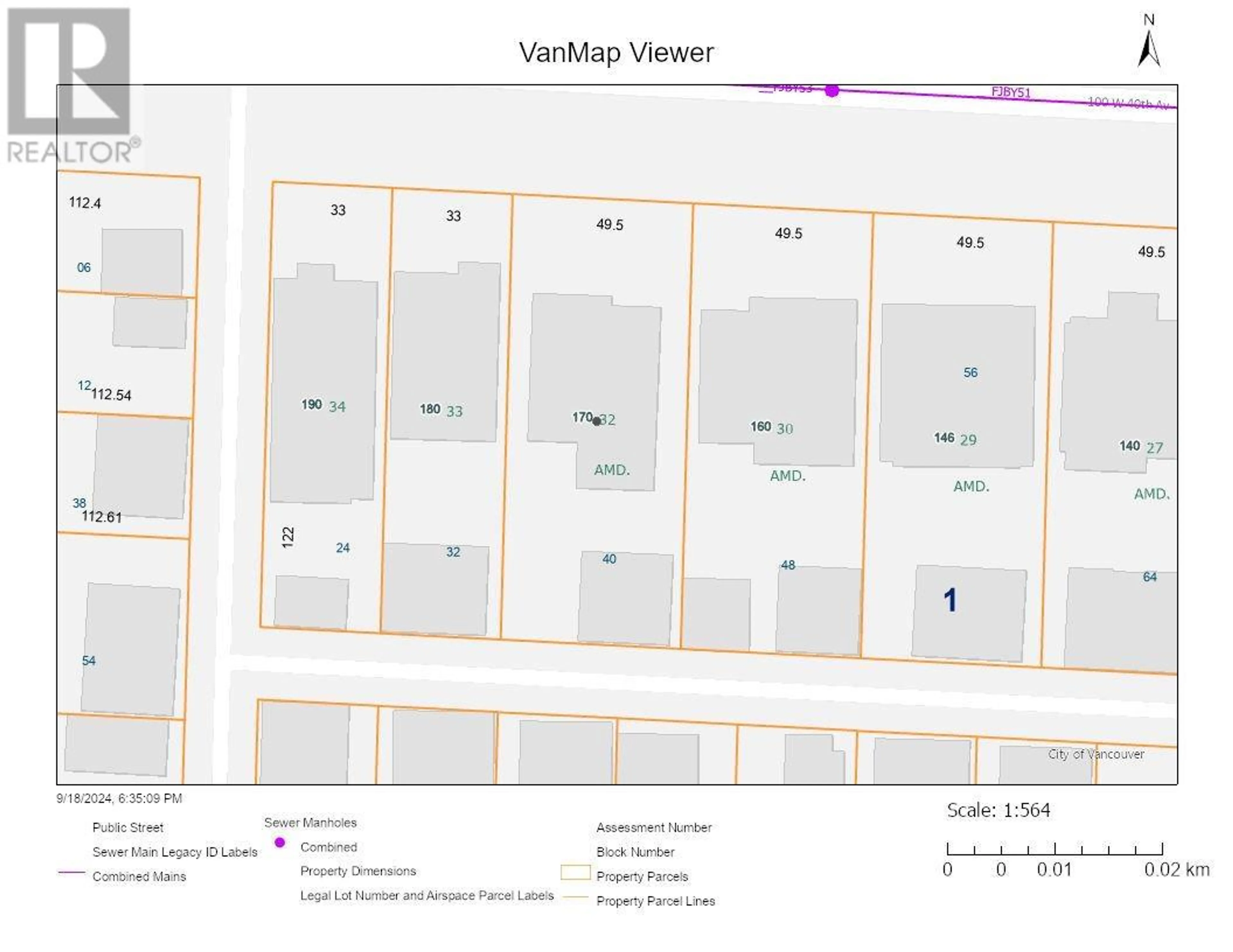 Floor plan for 170 40TH AVENUE, Vancouver British Columbia V5Y2R2