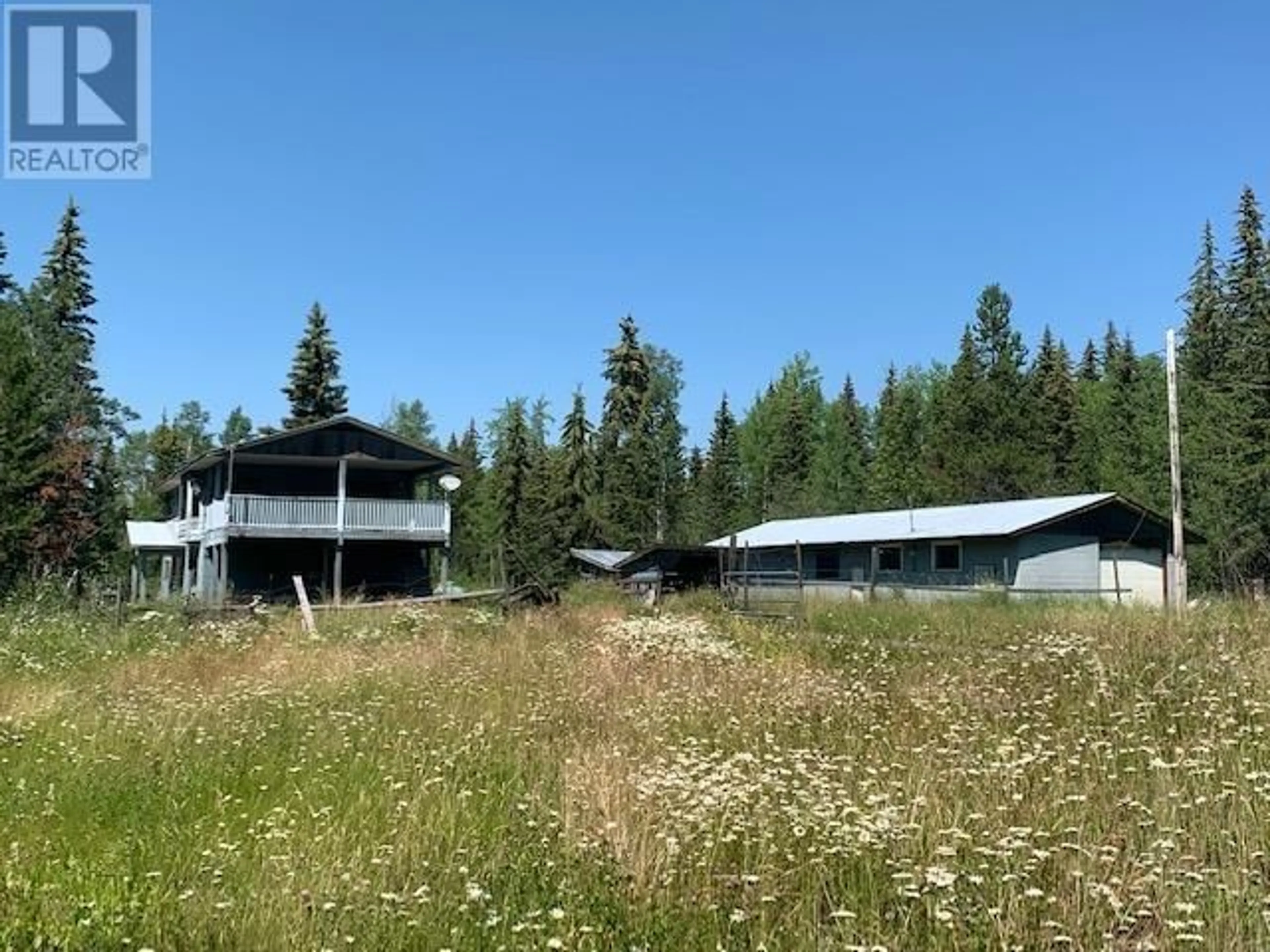 A pic from outside/outdoor area/front of a property/back of a property/a pic from drone, unknown for 7506 MAGNUSSEN ROAD, 100 Mile House British Columbia V0K1X1