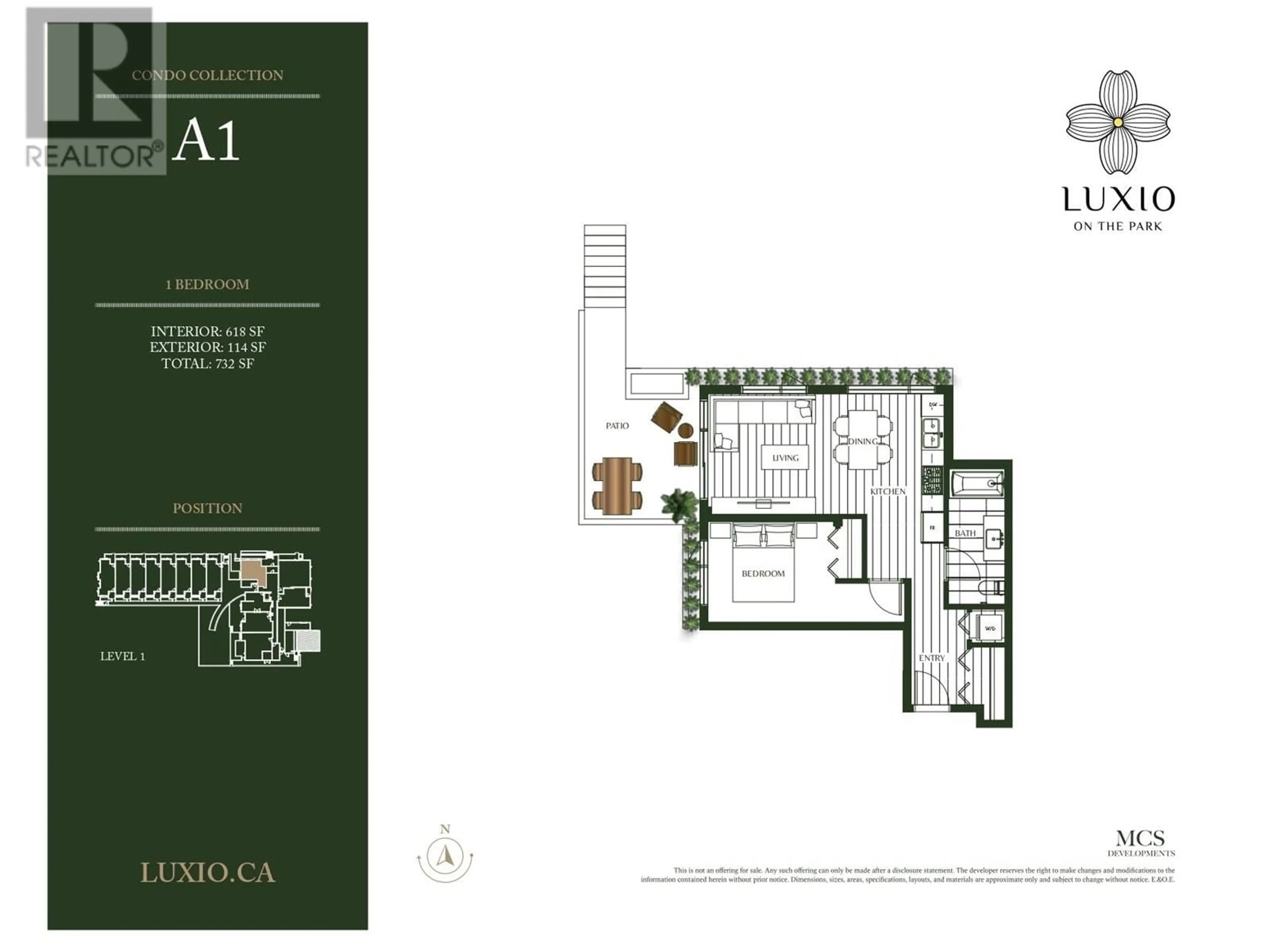 Floor plan for 101 - 8428 PARK ROAD, Richmond British Columbia V6Y0K1