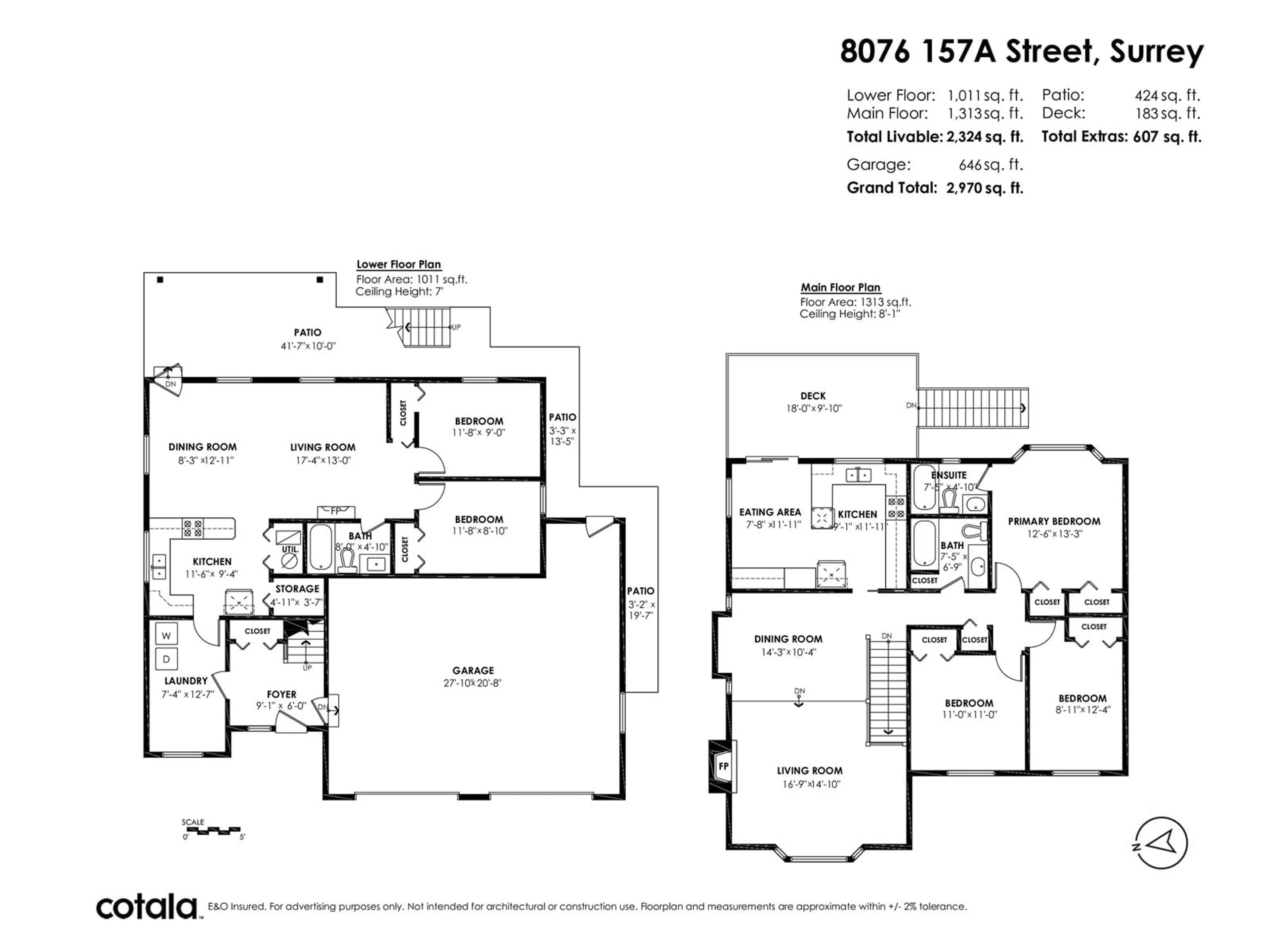 Floor plan for 8076 157A STREET, Surrey British Columbia V4N0S6