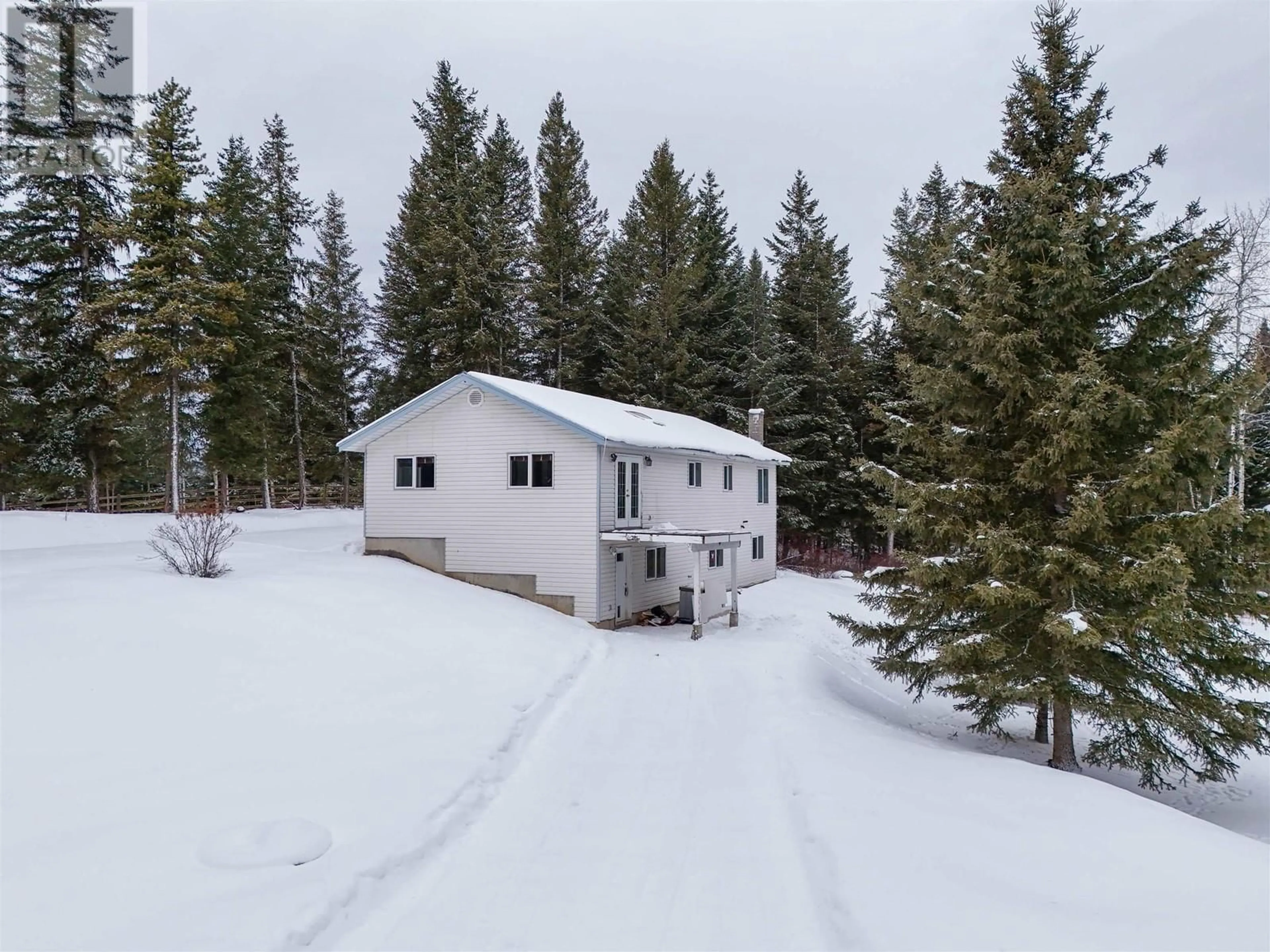 A pic from outside/outdoor area/front of a property/back of a property/a pic from drone, forest/trees view for 2668 PINNACLES ROAD, Quesnel British Columbia V2J7G8