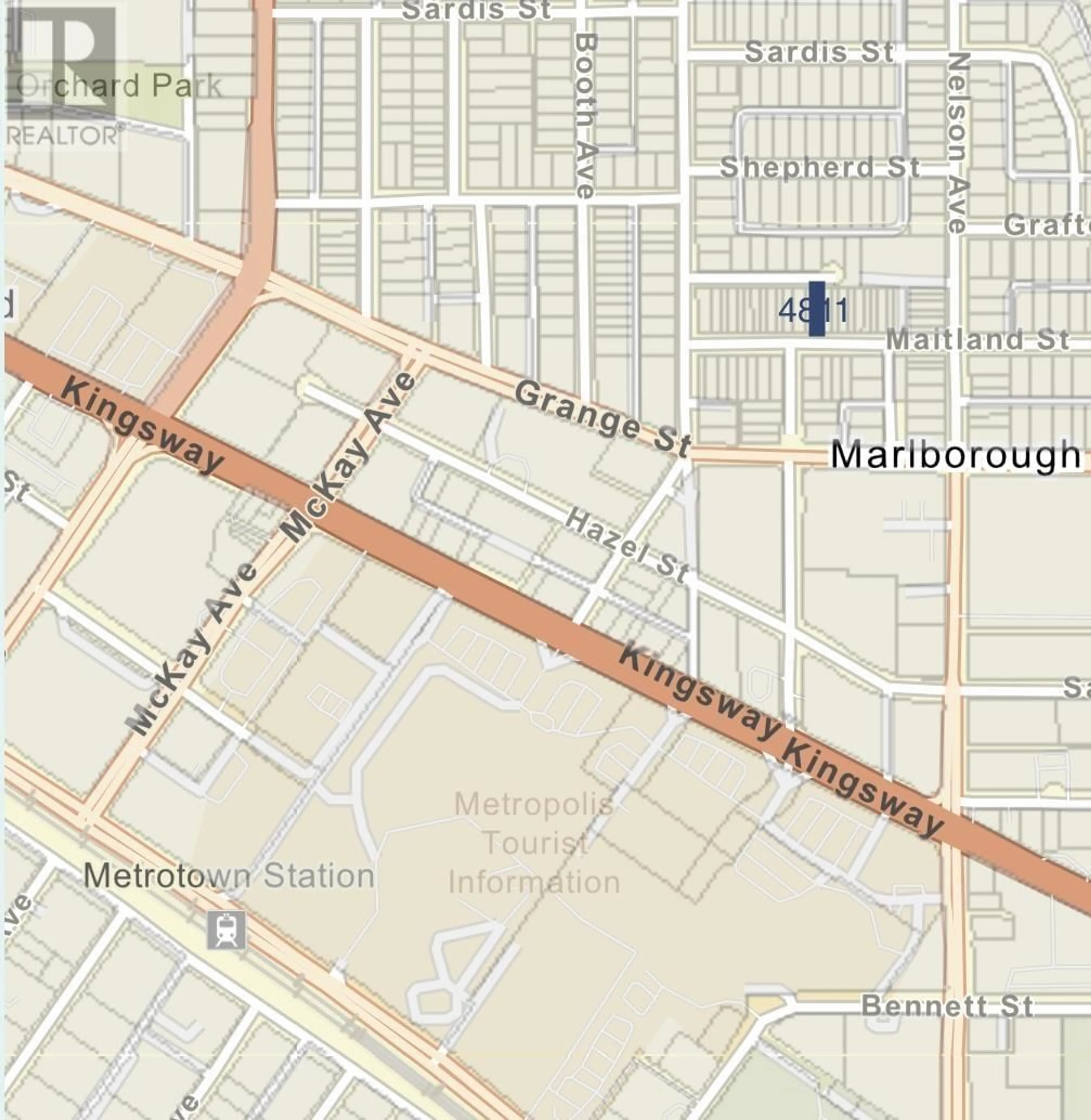 Picture of a map for 4811 MAITLAND ST, Burnaby British Columbia V5H1N1