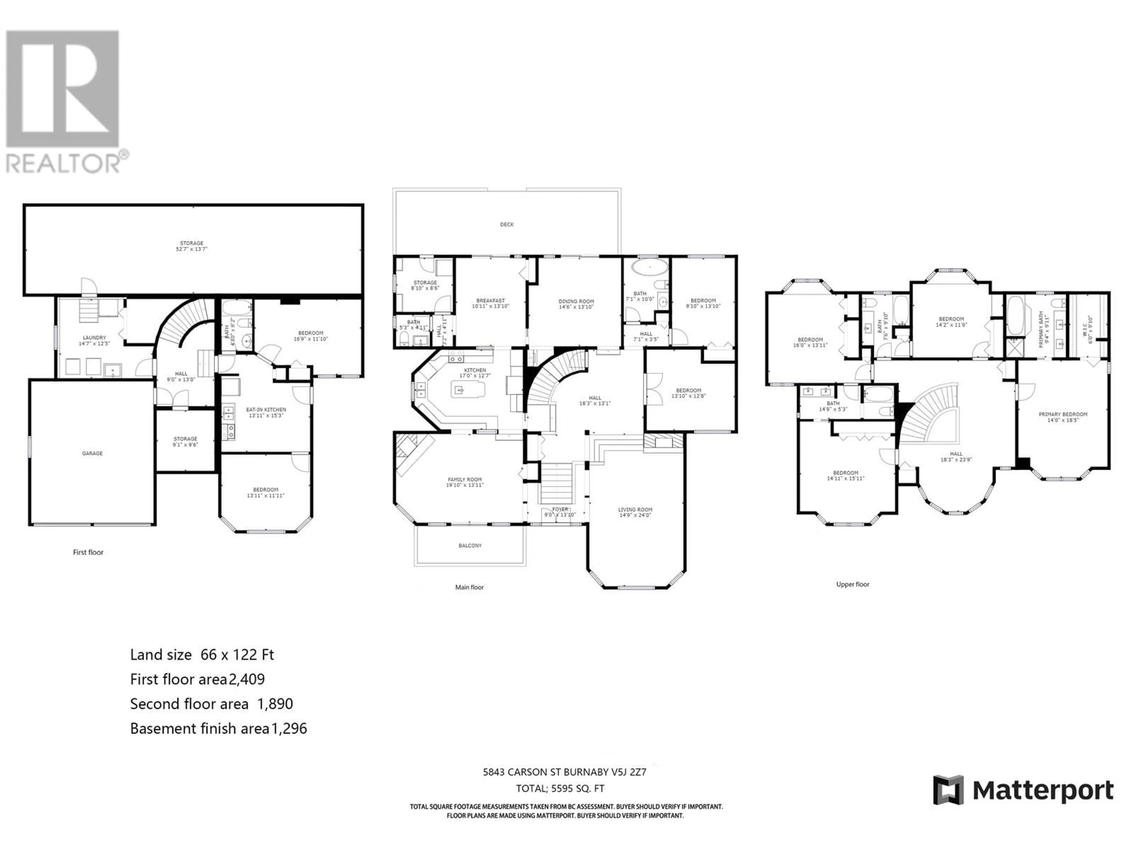 Floor plan for 5843 CARSON STREET, Burnaby British Columbia V5J2Z7