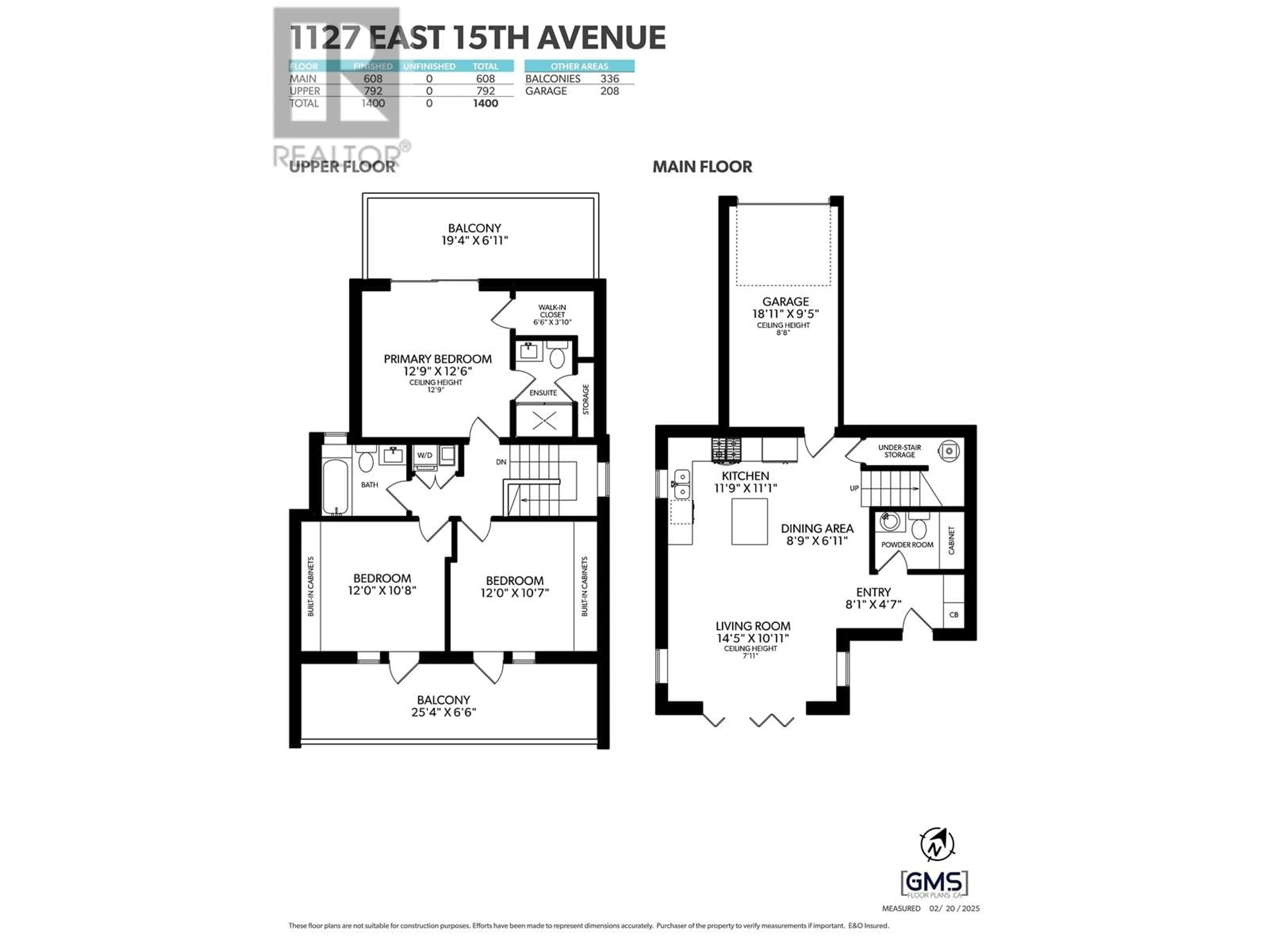 Floor plan for 1127 E 15TH AVENUE, Vancouver British Columbia V5T2S7