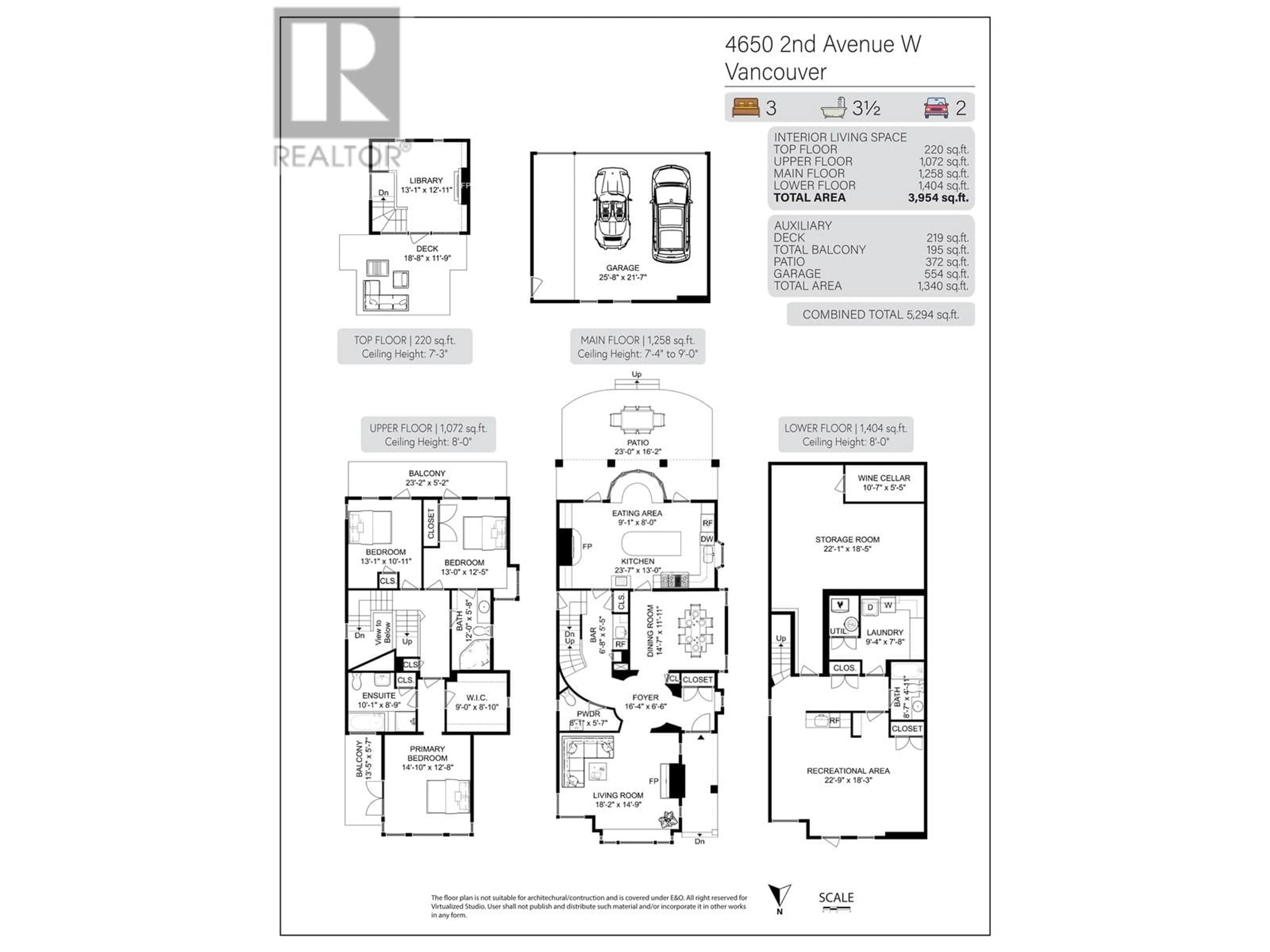 Floor plan for 4650 W 2ND AVENUE, Vancouver British Columbia V6R1L1