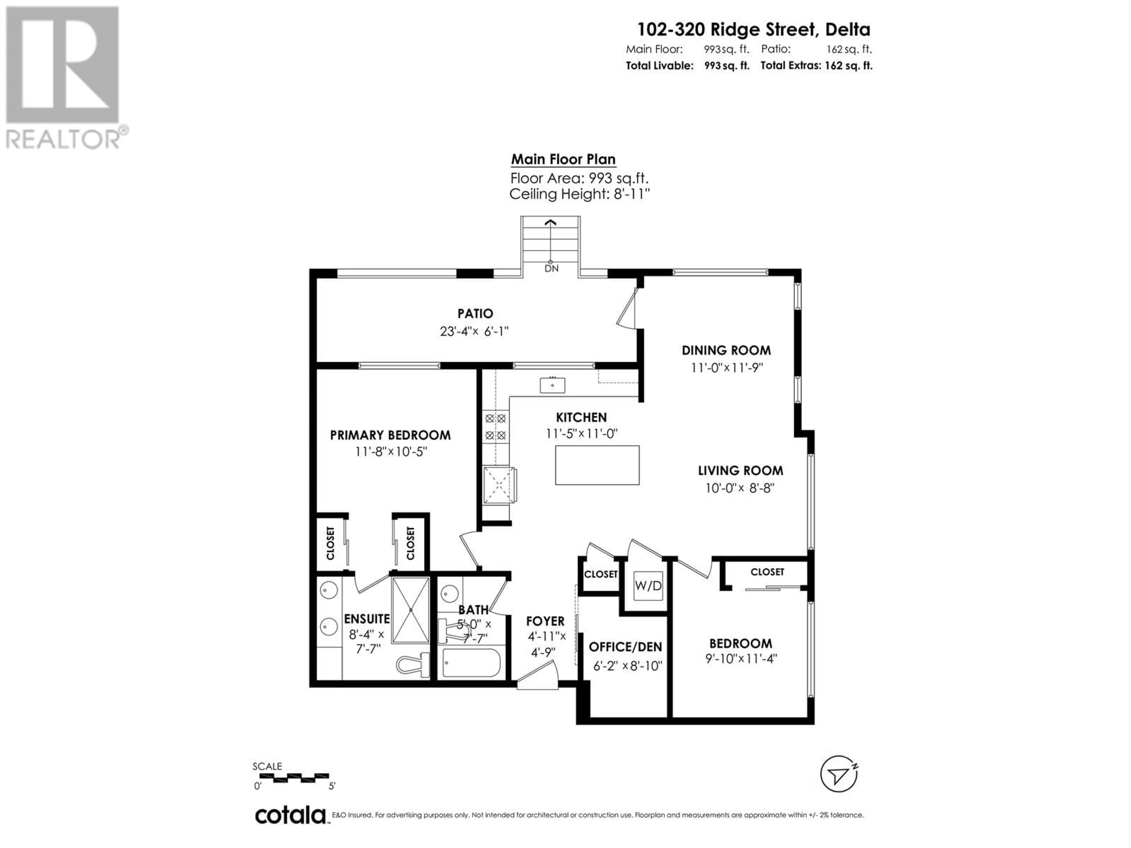 Floor plan for 102 320 RIDGE STREET, Delta British Columbia V4L0B5