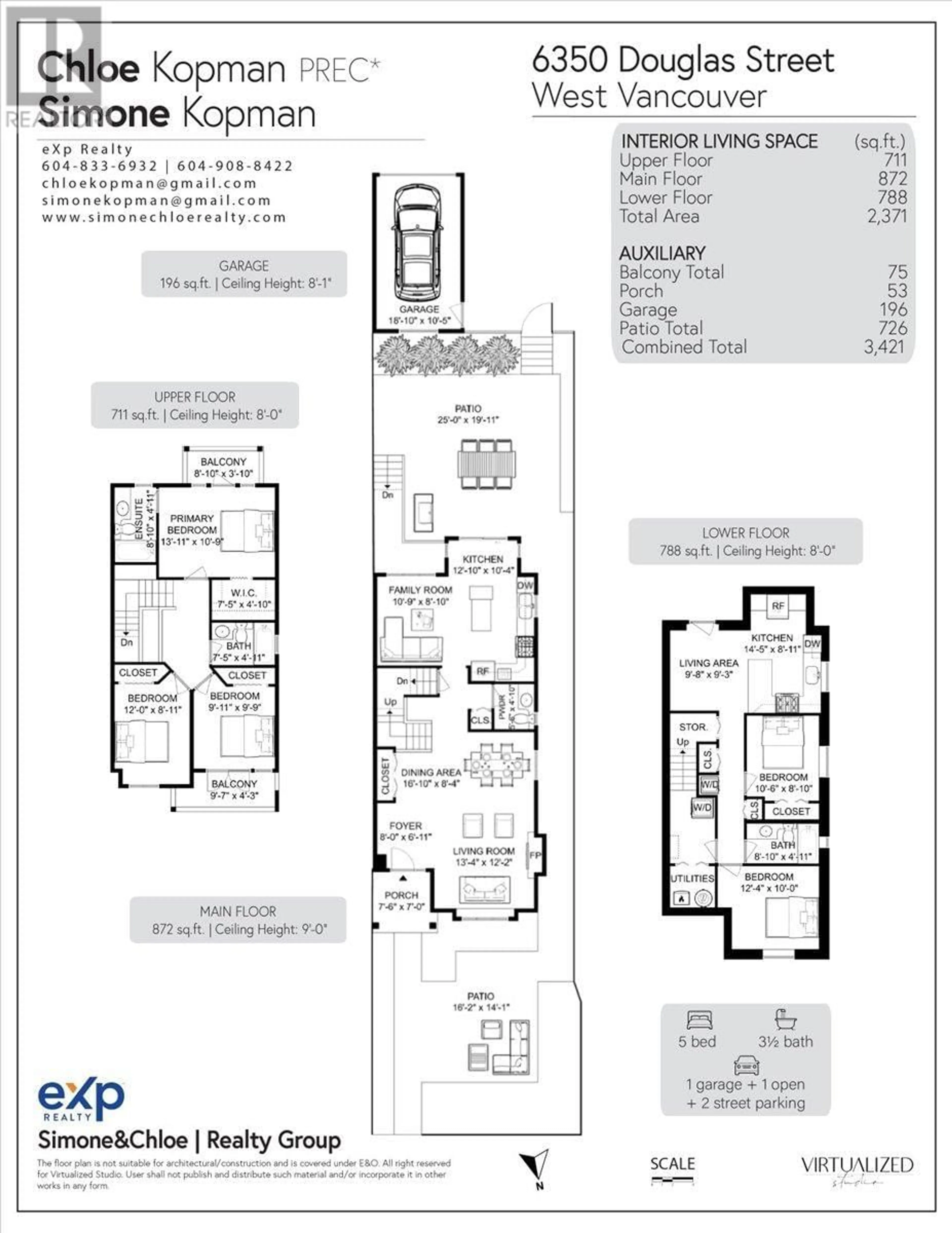 Floor plan for 6350 DOUGLAS STREET, West Vancouver British Columbia V7W2E9