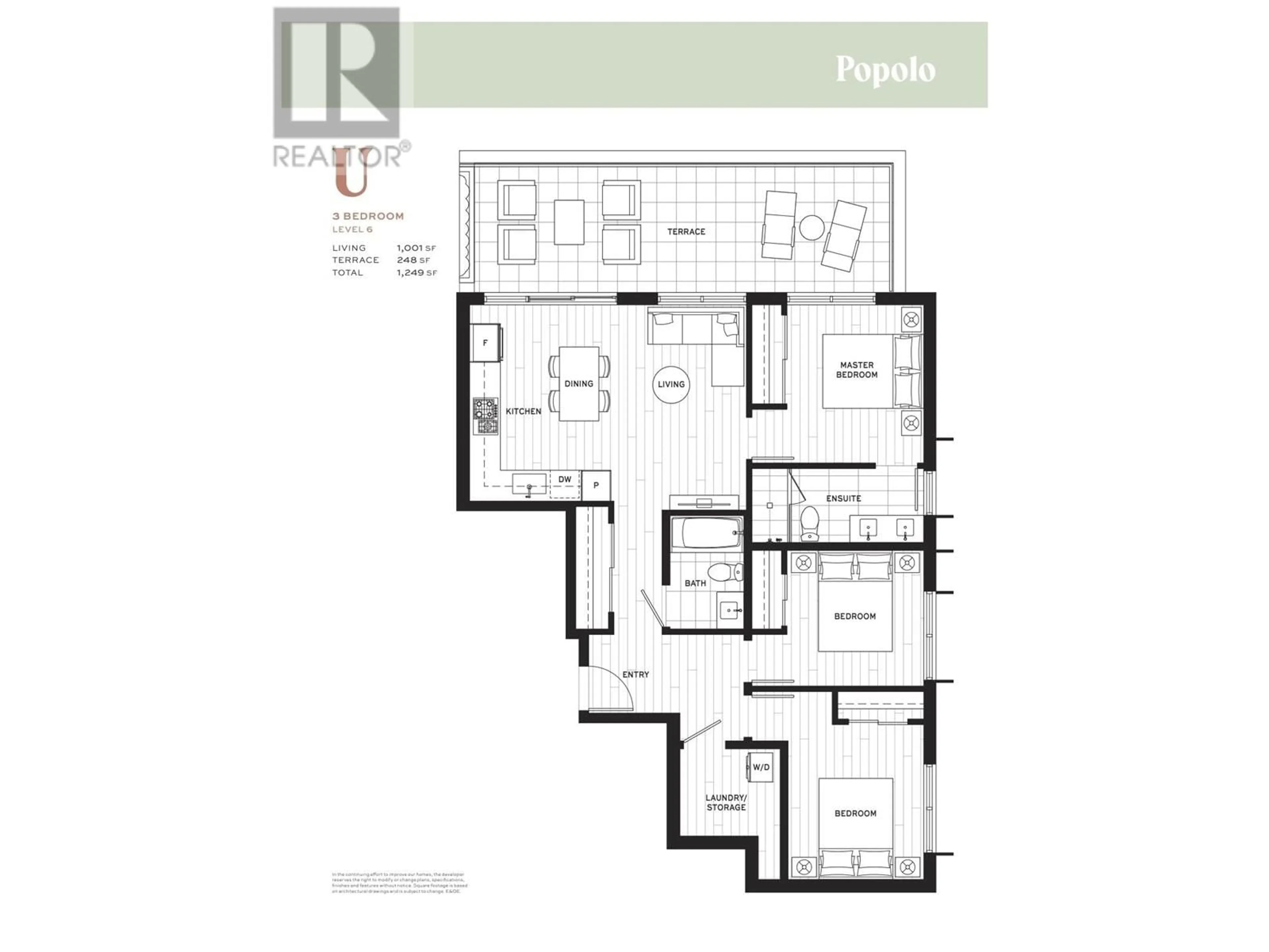 Floor plan for 601 2235 E BROADWAY, Vancouver British Columbia V5N0J5