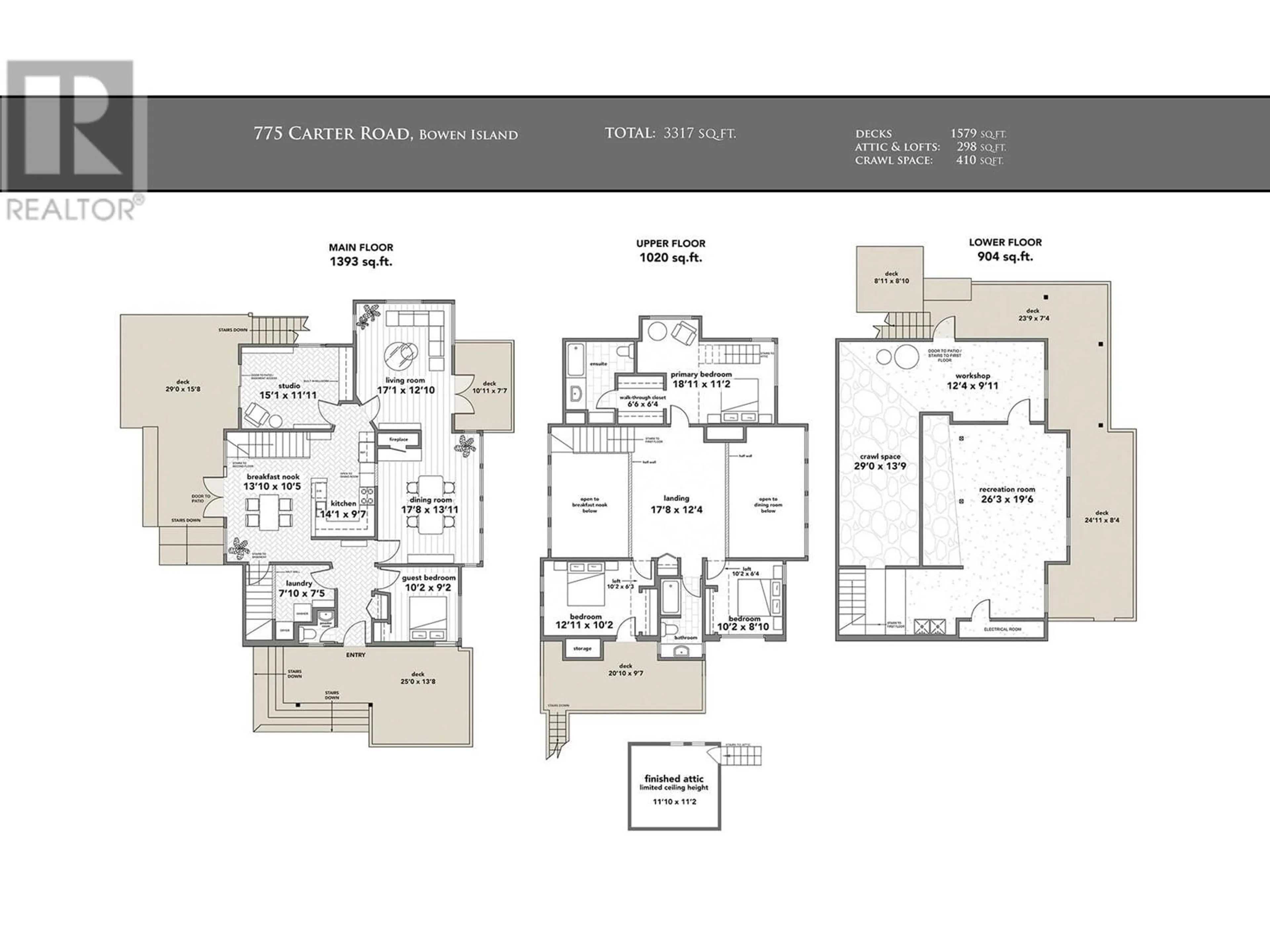 Floor plan for 775 CARTER ROAD, Bowen Island British Columbia V0N1G1