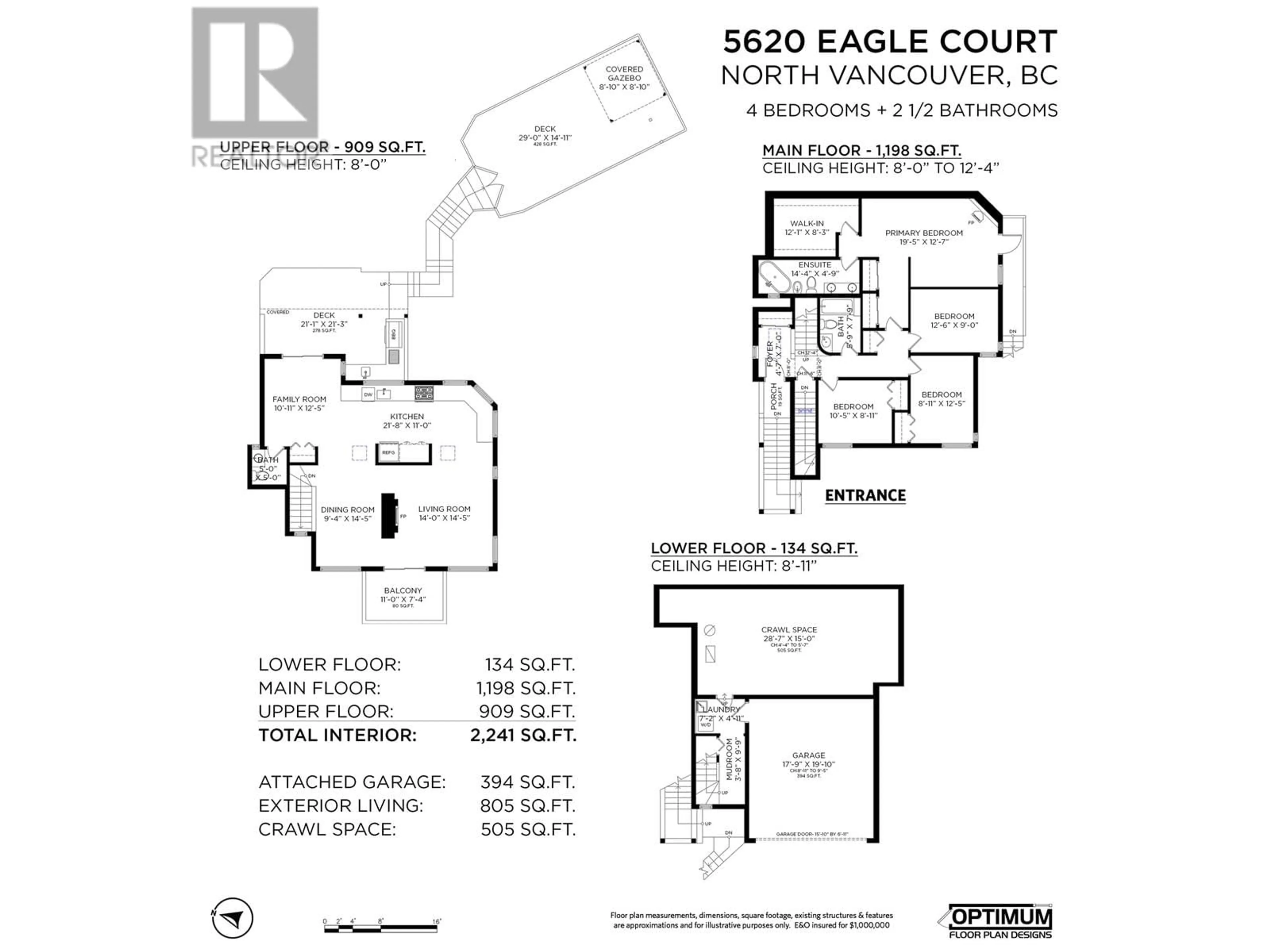 Floor plan for 5620 EAGLE COURT, North Vancouver British Columbia V7R4T9