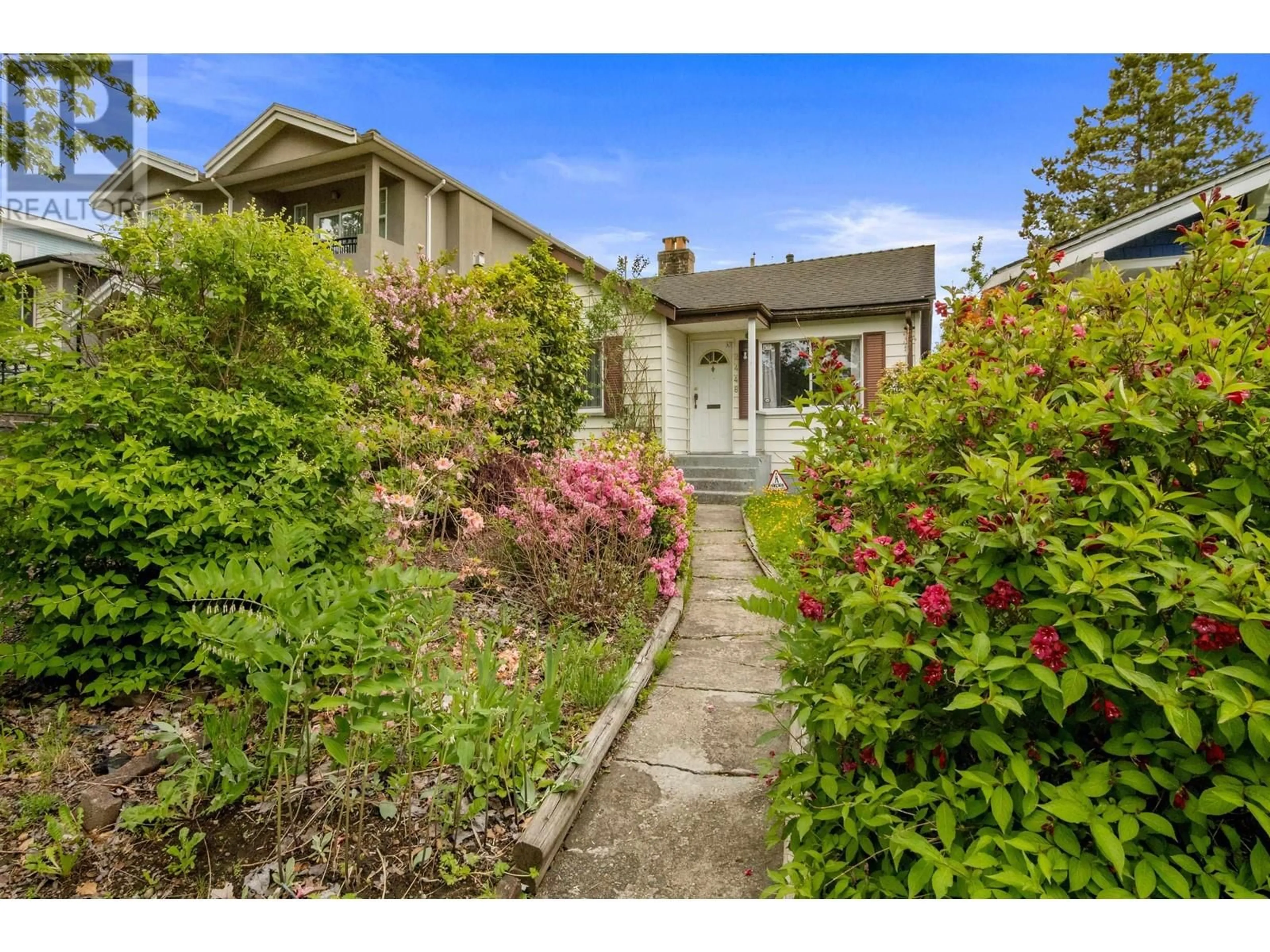 A pic from outside/outdoor area/front of a property/back of a property/a pic from drone, street for 2448 E  29TH AVENUE, Vancouver British Columbia V5R1T9