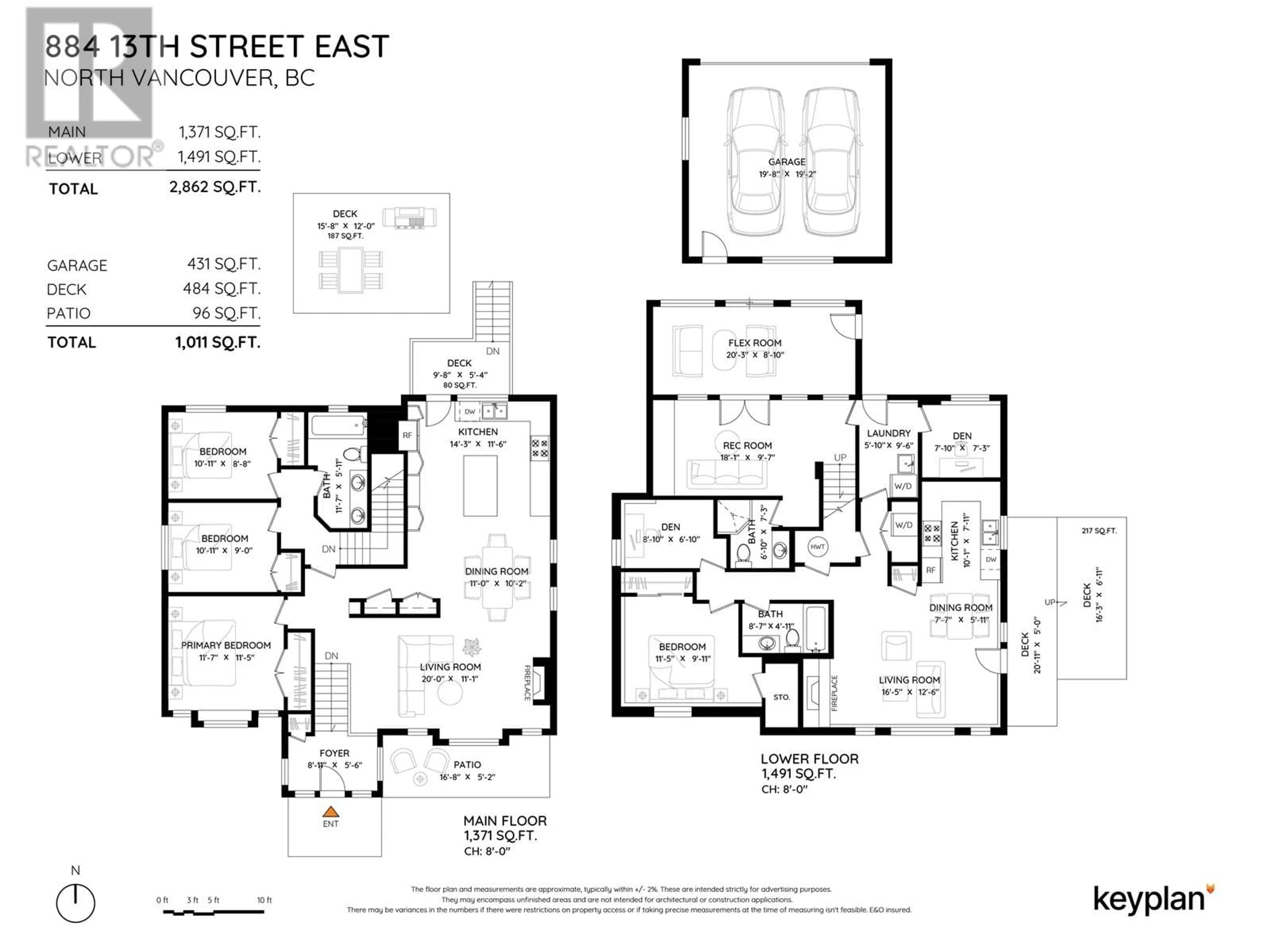 Floor plan for 884 E 13TH STREET, North Vancouver British Columbia V7L2M9