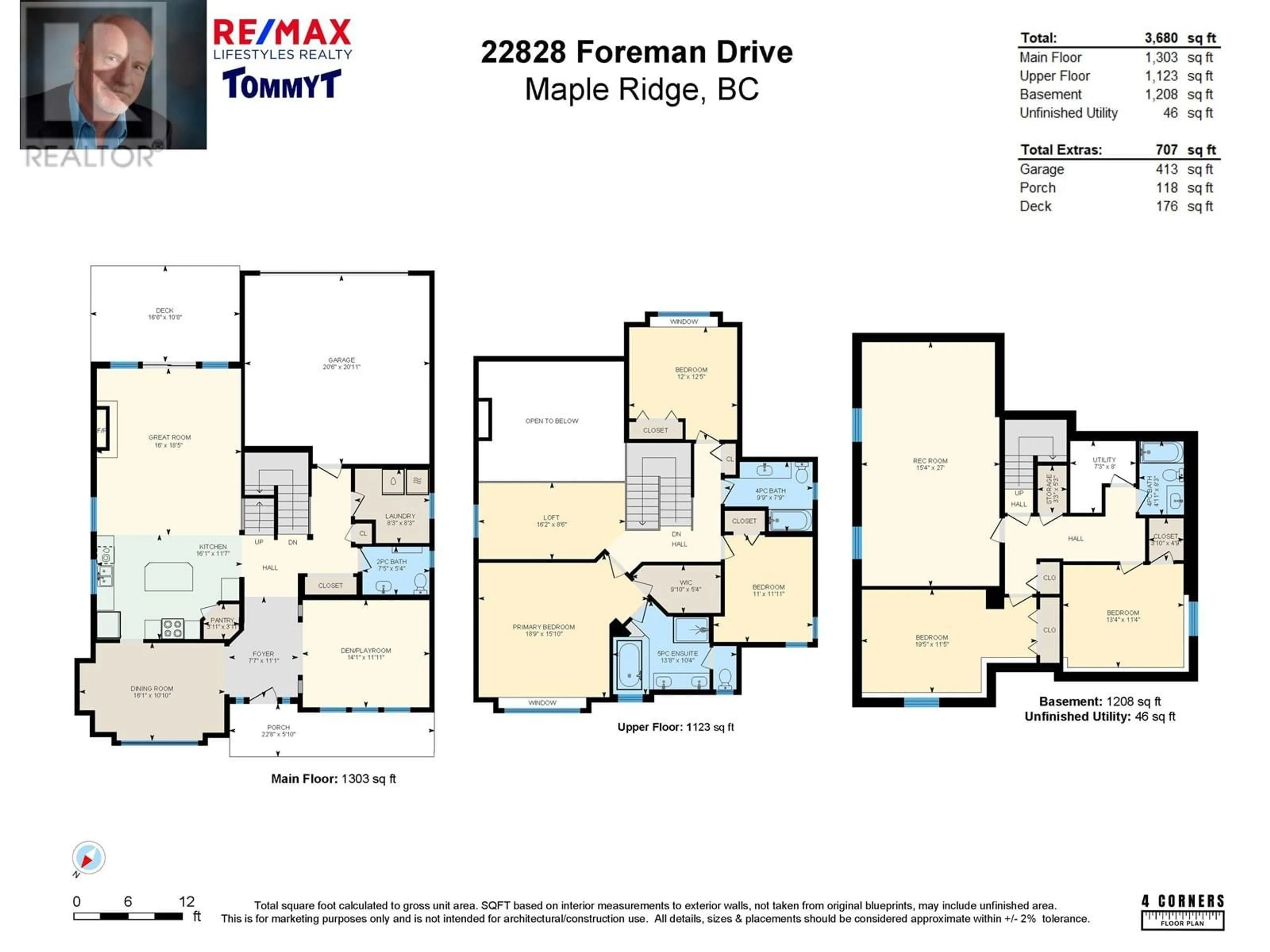 Floor plan for 22828 FOREMAN DRIVE, Maple Ridge British Columbia V4R0B2