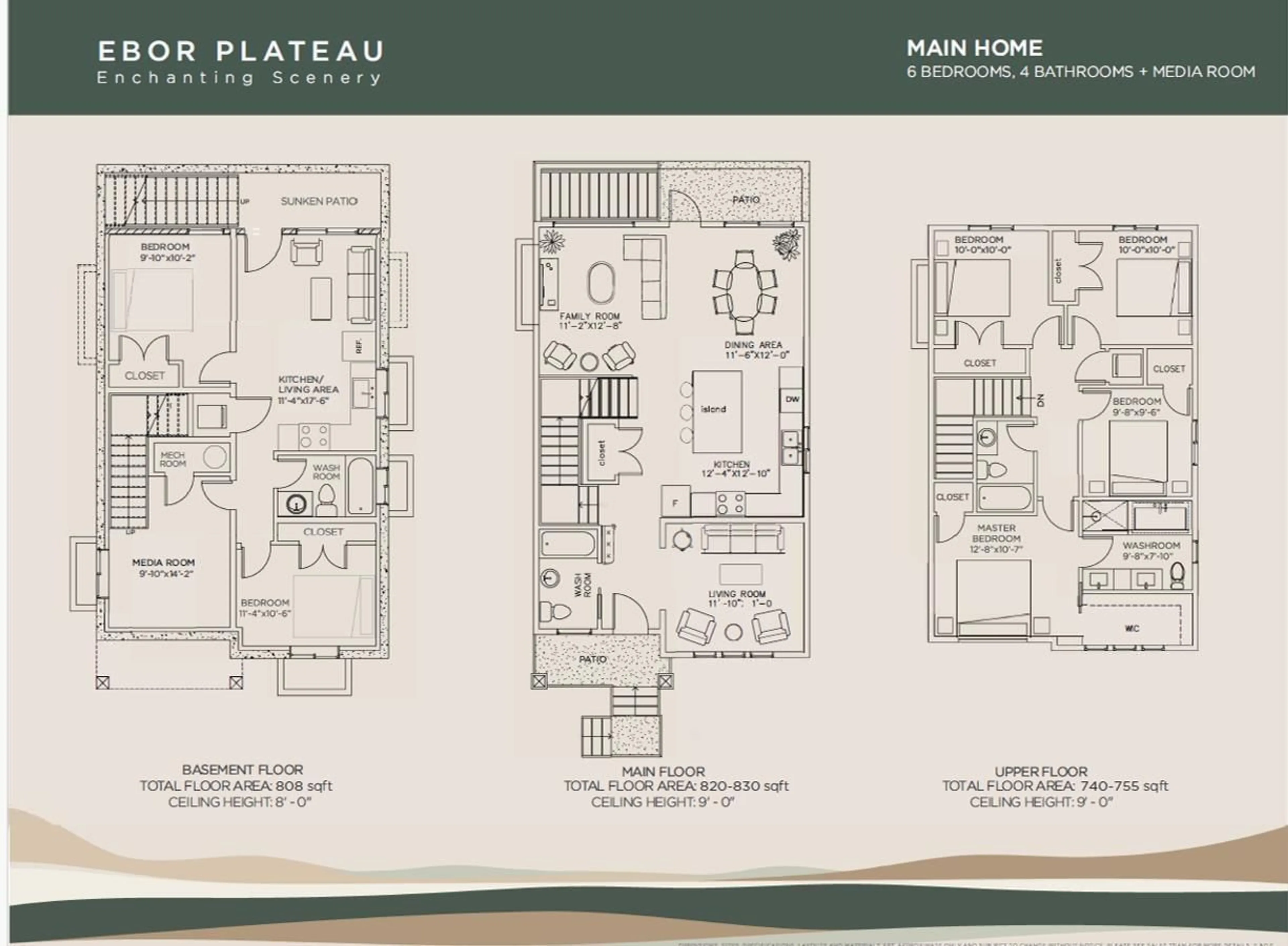 Floor plan for 9328 EBOR, Delta British Columbia V4C4R3