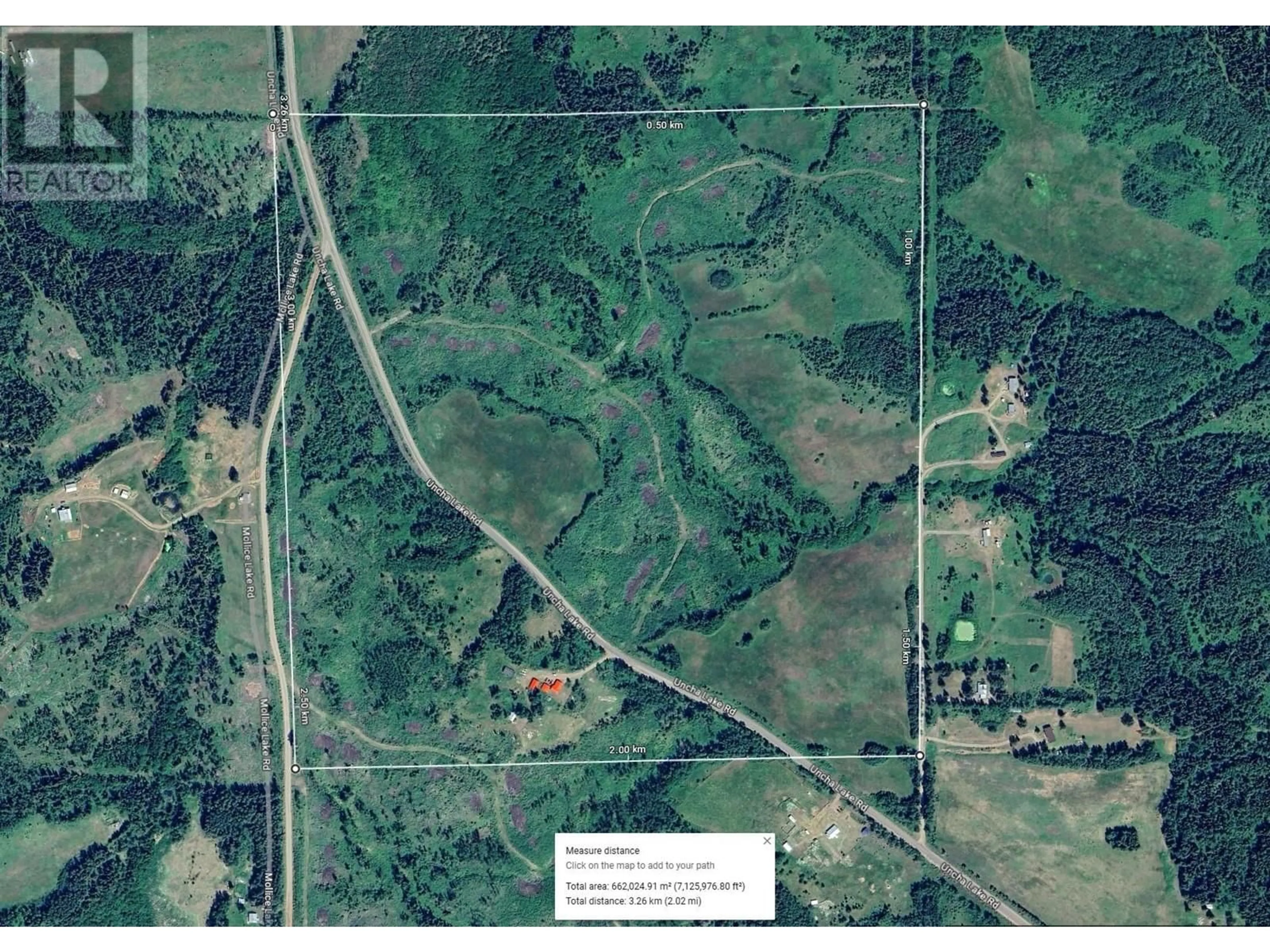 Picture of a map for 7001 UNCHA LAKE ROAD, Burns Lake British Columbia V0J2P0