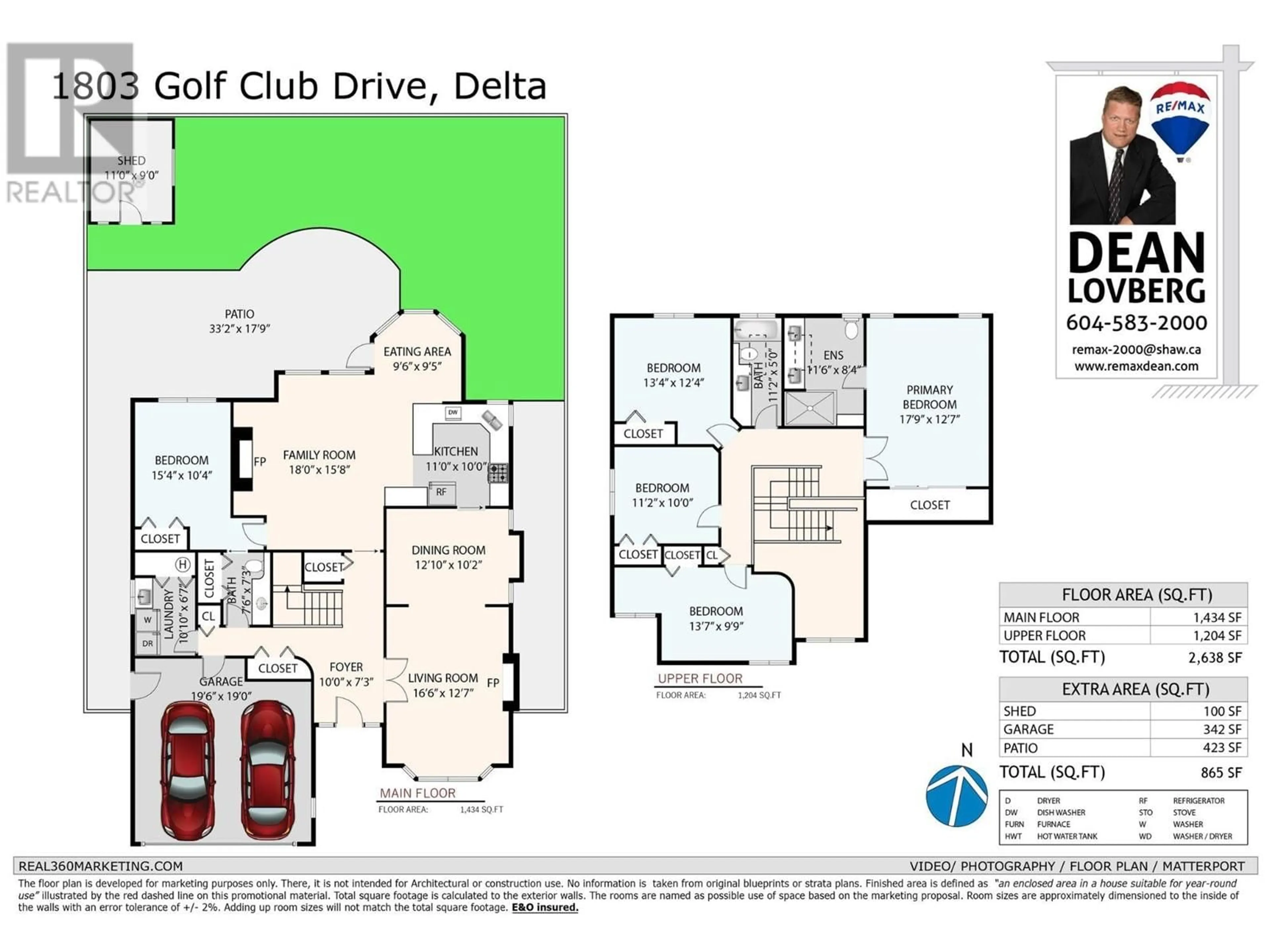 Floor plan for 1803 GOLF CLUB DRIVE, Tsawwassen British Columbia V4M4E3