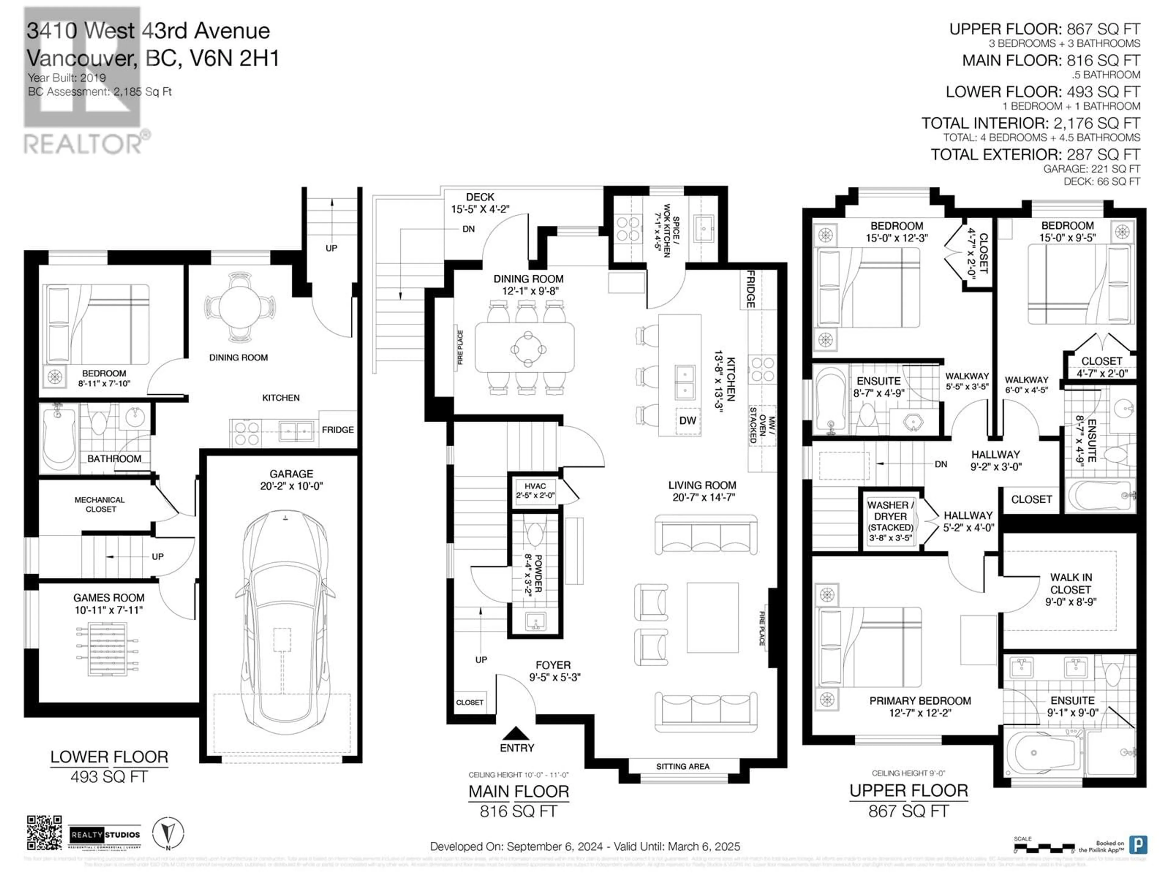 Floor plan for 3410 W 43RD AVENUE, Vancouver British Columbia V6N3J7